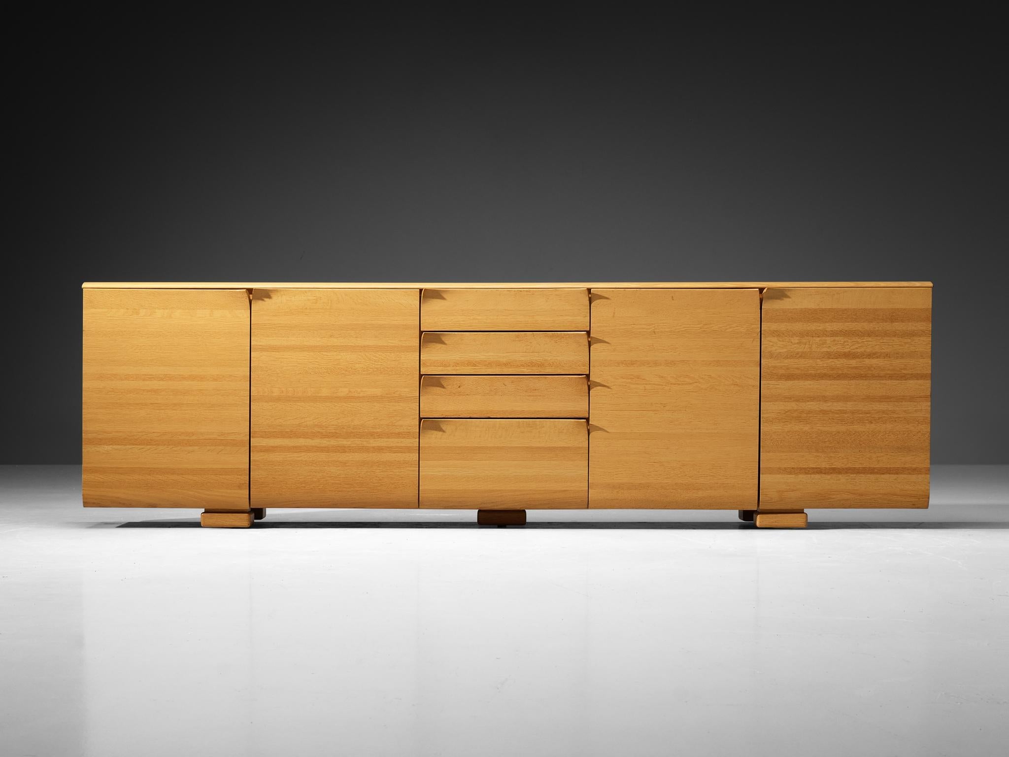 Bob van den Berghe for Van Den Berghe Pauvers 'Iris' Sideboard in Solid Oak