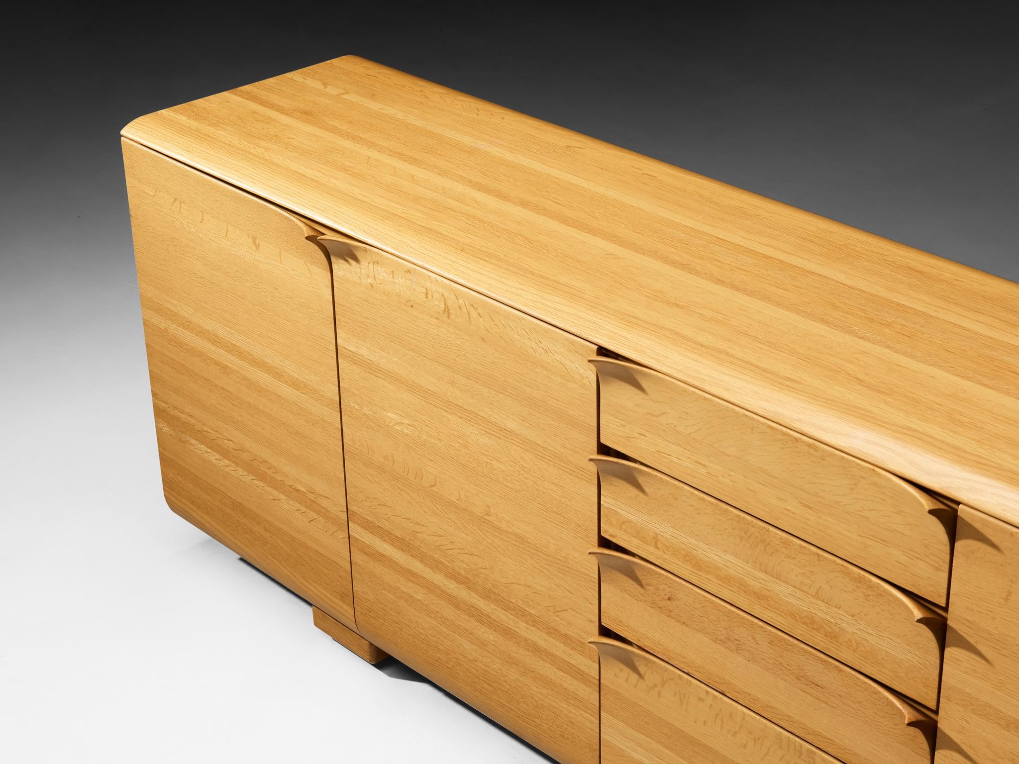 Bob van den Berghe for Van Den Berghe Pauvers 'Iris' Sideboard in Solid Oak