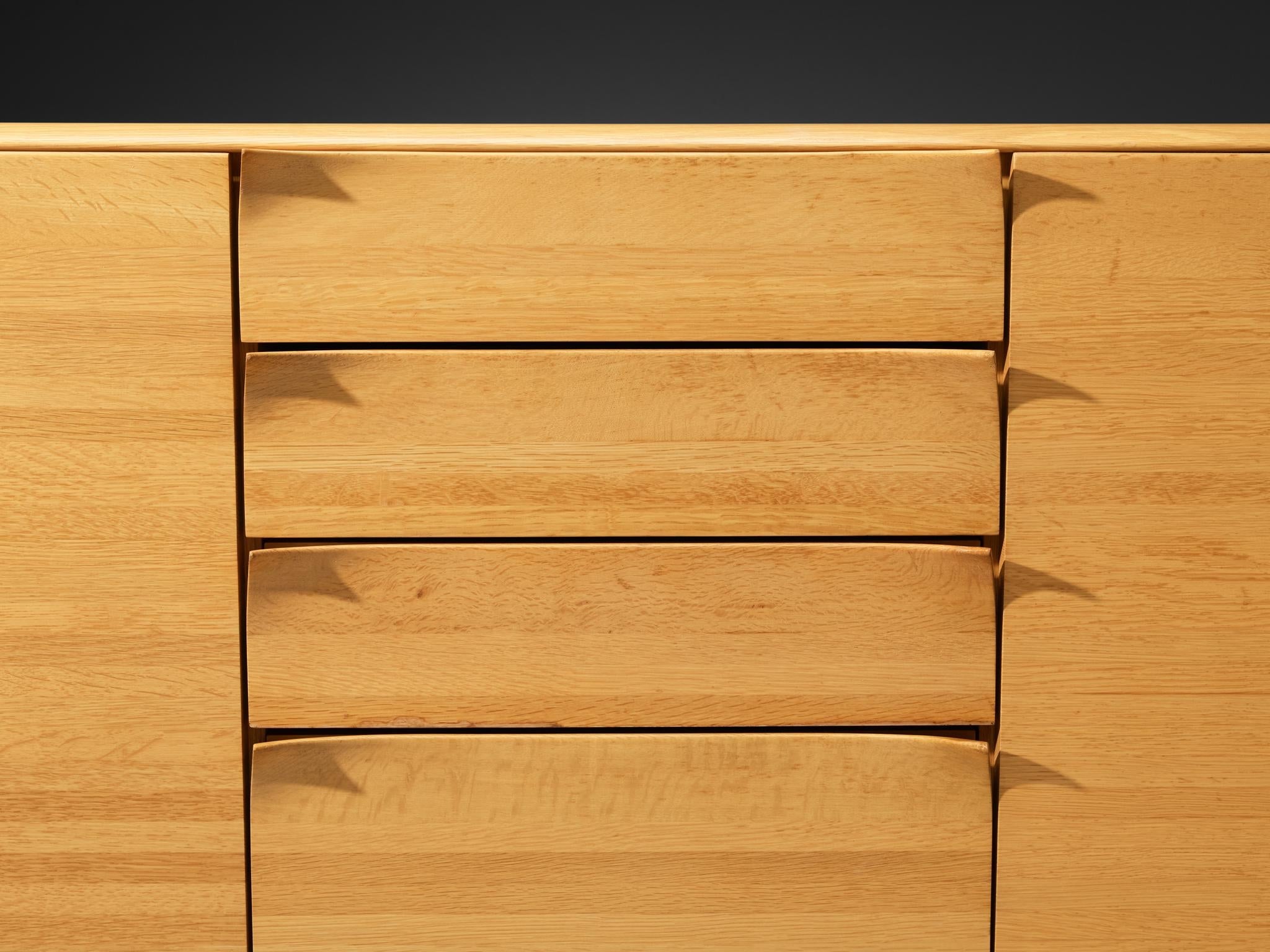 Bob van den Berghe for Van Den Berghe Pauvers 'Iris' Sideboard in Solid Oak