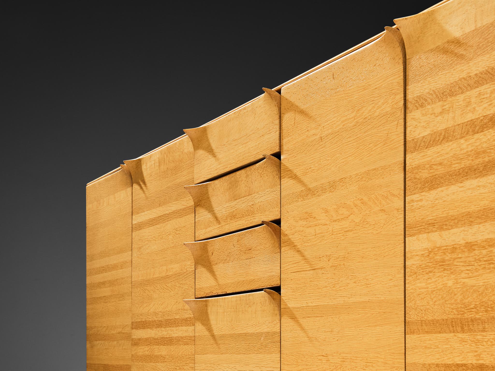 Bob van den Berghe for Van Den Berghe Pauvers 'Iris' Sideboard in Solid Oak