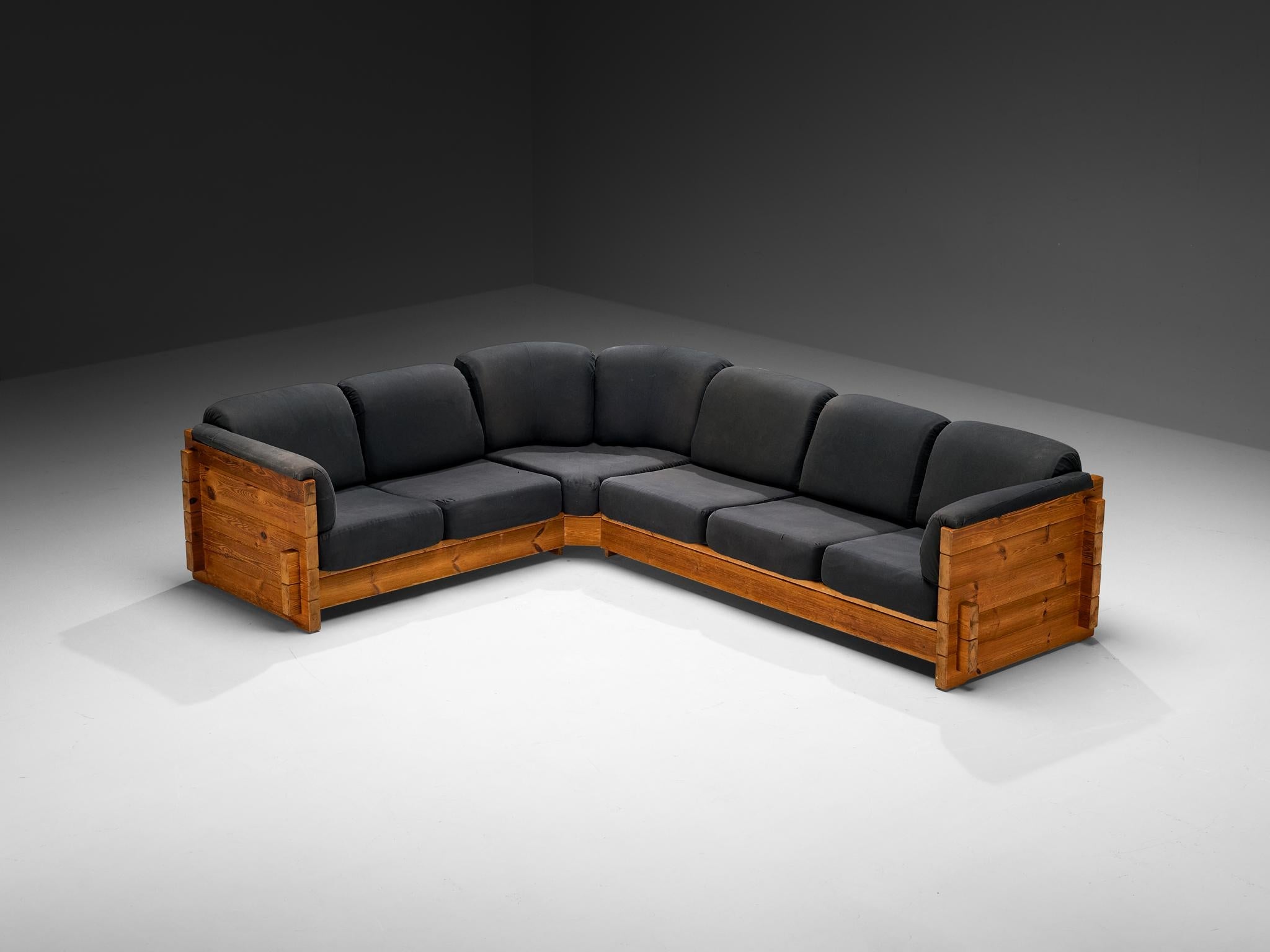 Hans Jørgen Frydendal for Modul Bygge System Corner Sofa in Solid Pine