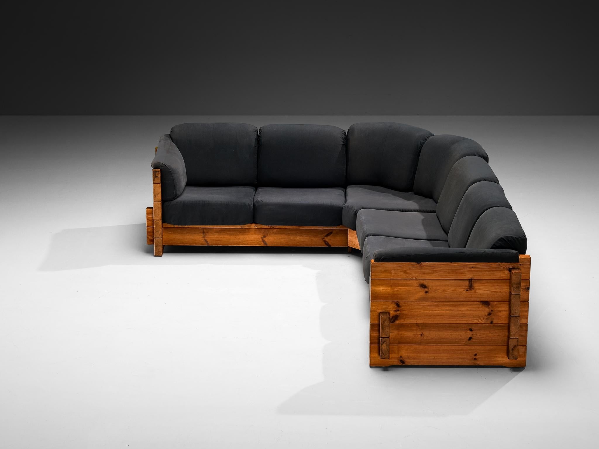 Hans Jørgen Frydendal for Modul Bygge System Corner Sofa in Solid Pine