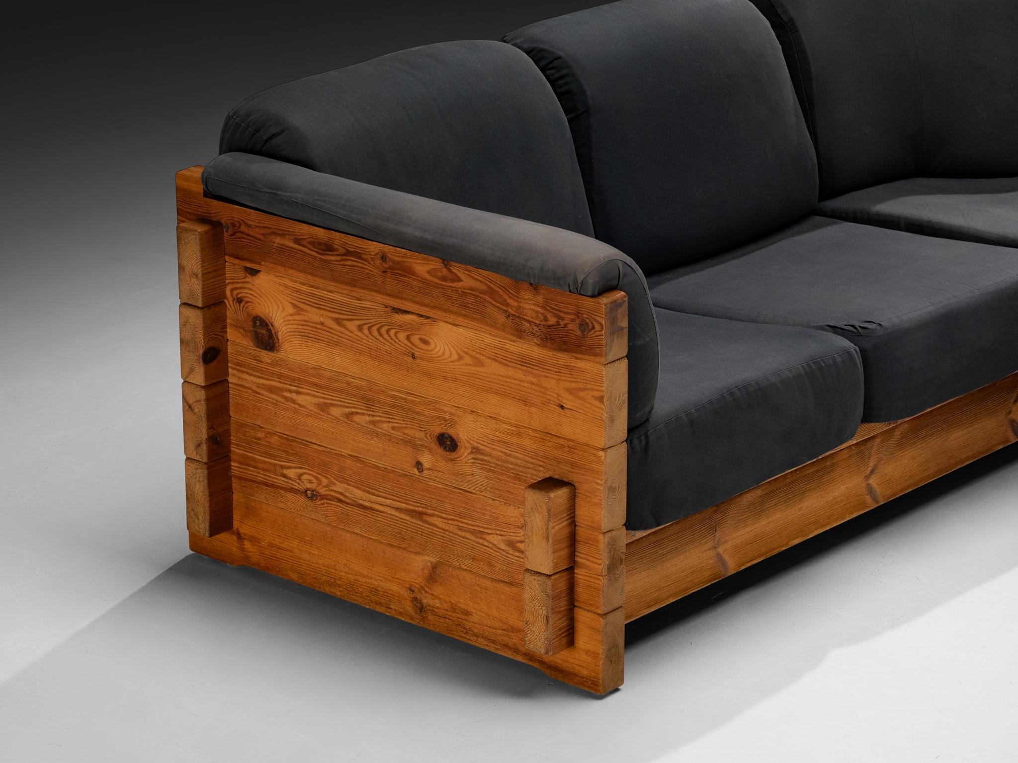 Hans Jørgen Frydendal for Modul Bygge System Corner Sofa in Solid Pine