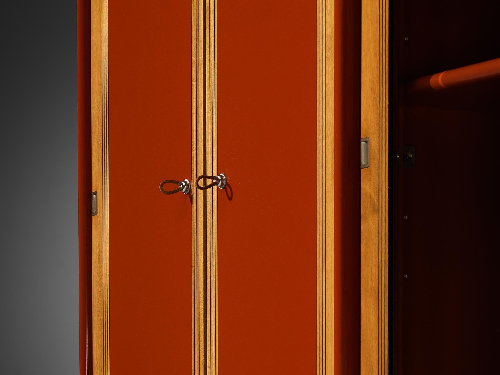 Afra & Tobia Scarpa for Maxalto Large 'Artona' Vitrine or Sideboard in Red