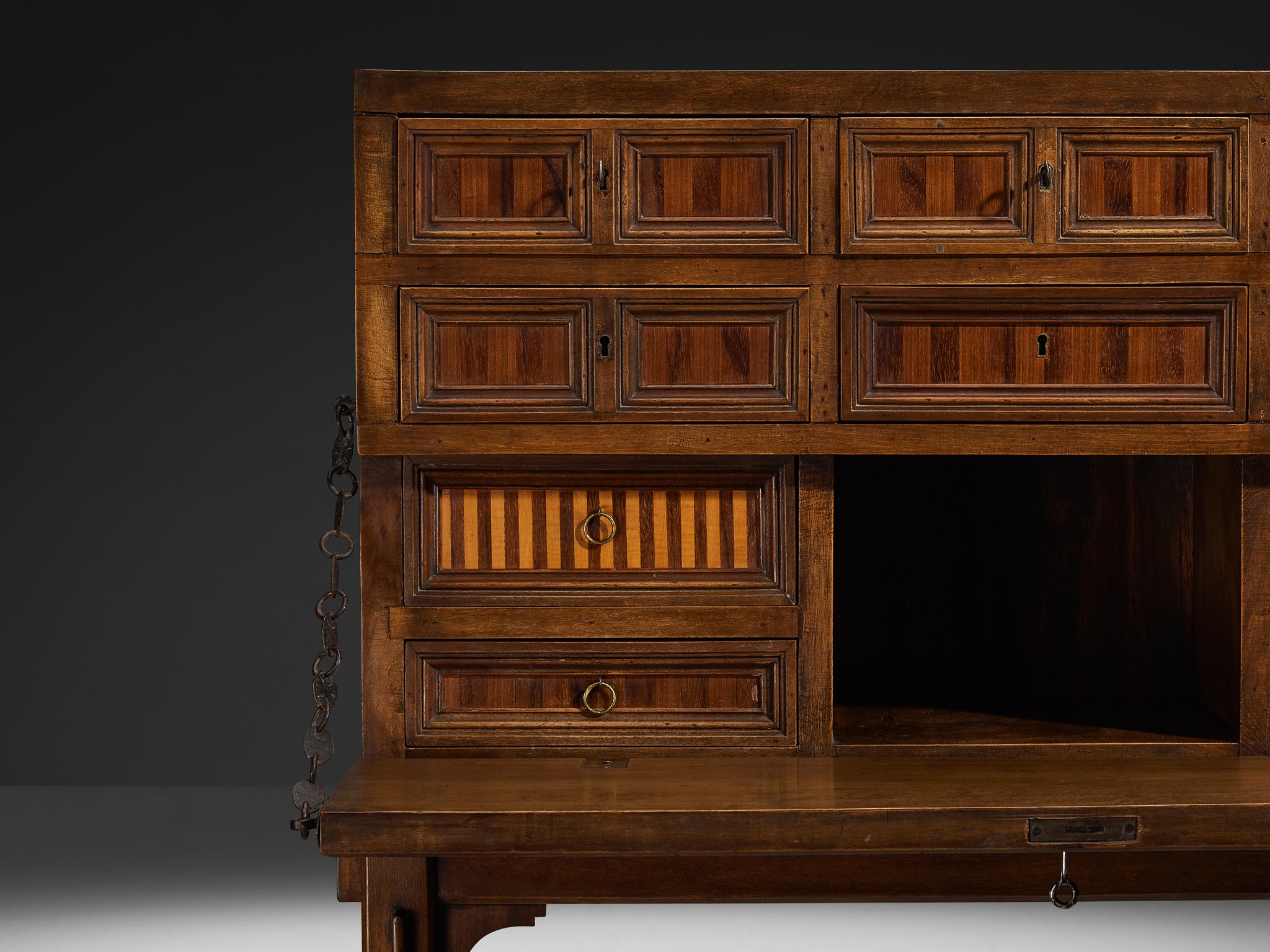 Giuseppe Rivadossi Secretaire in Walnut