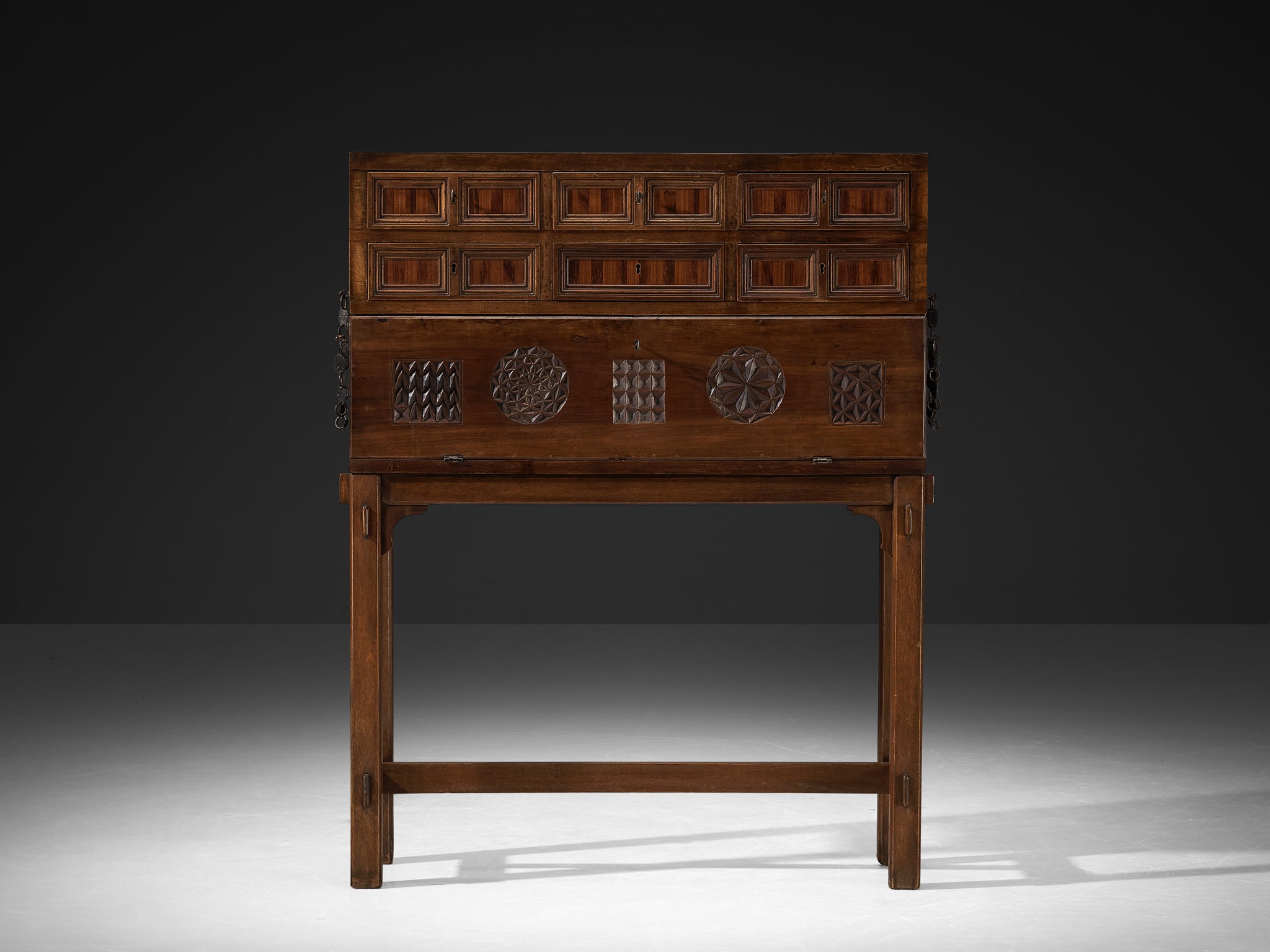 Giuseppe Rivadossi Secretaire in Walnut