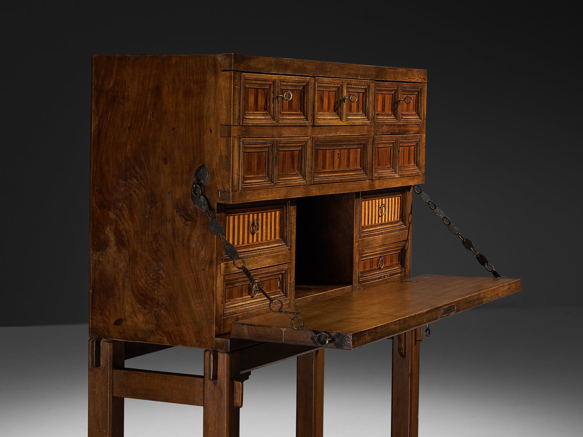 Giuseppe Rivadossi Secretaire in Walnut