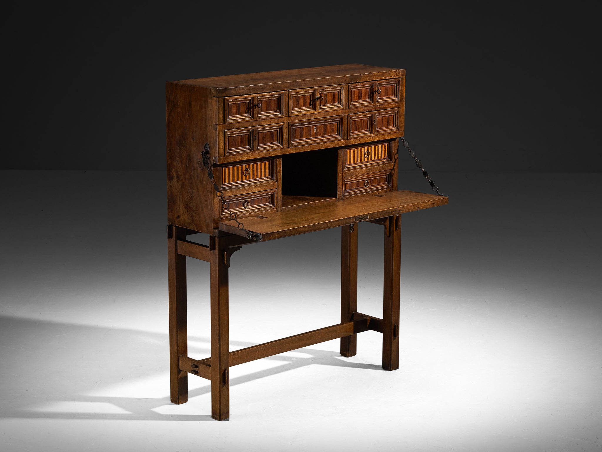 Giuseppe Rivadossi Secretaire in Walnut