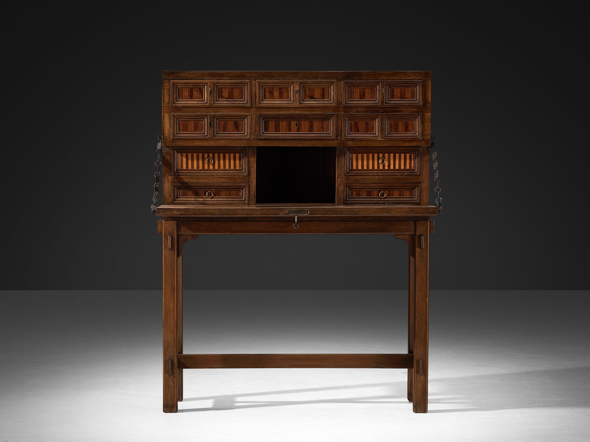 Giuseppe Rivadossi Secretaire in Walnut