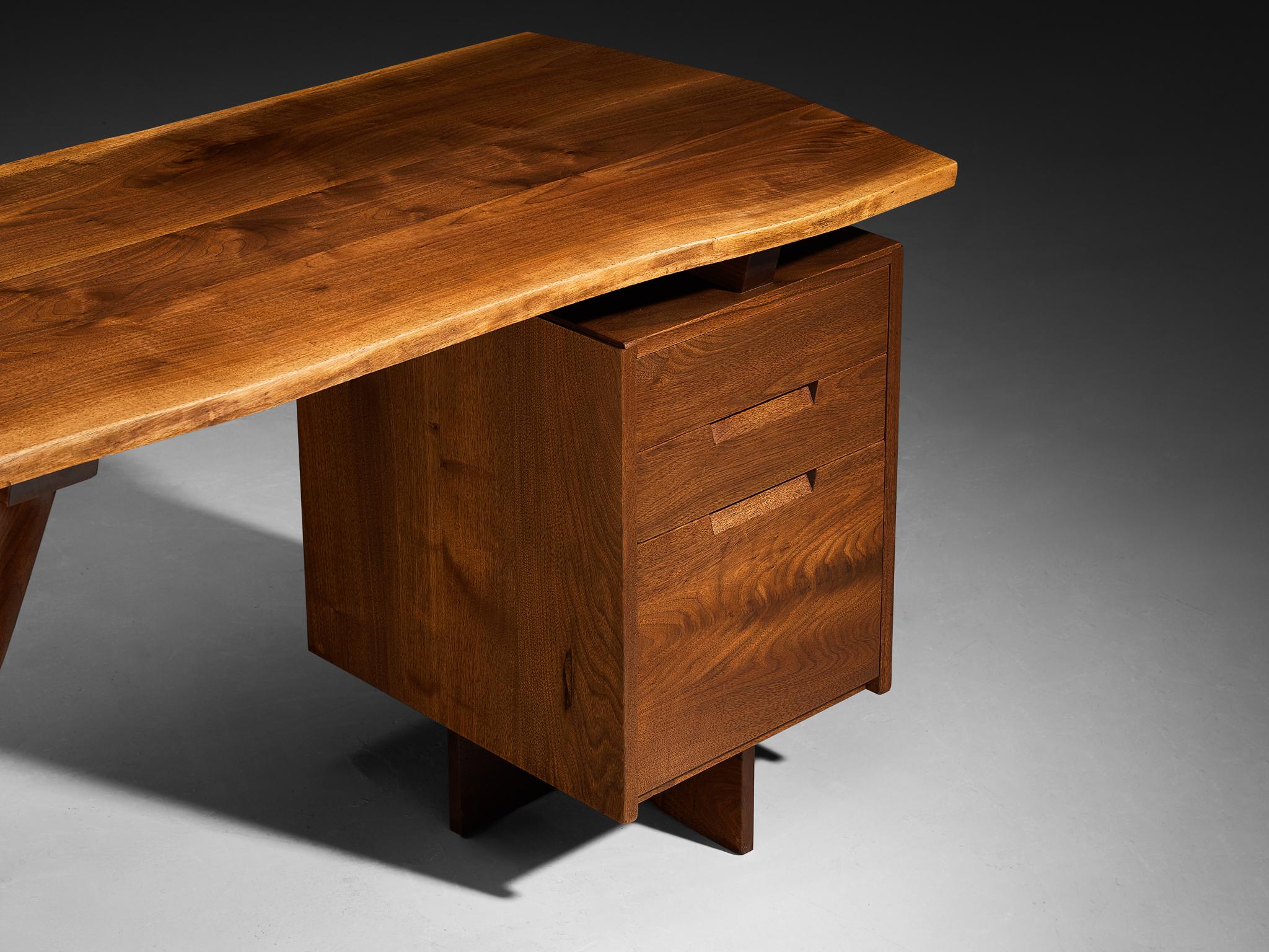 George Nakashima 'Conoid' Writing Desk in American Black Walnut