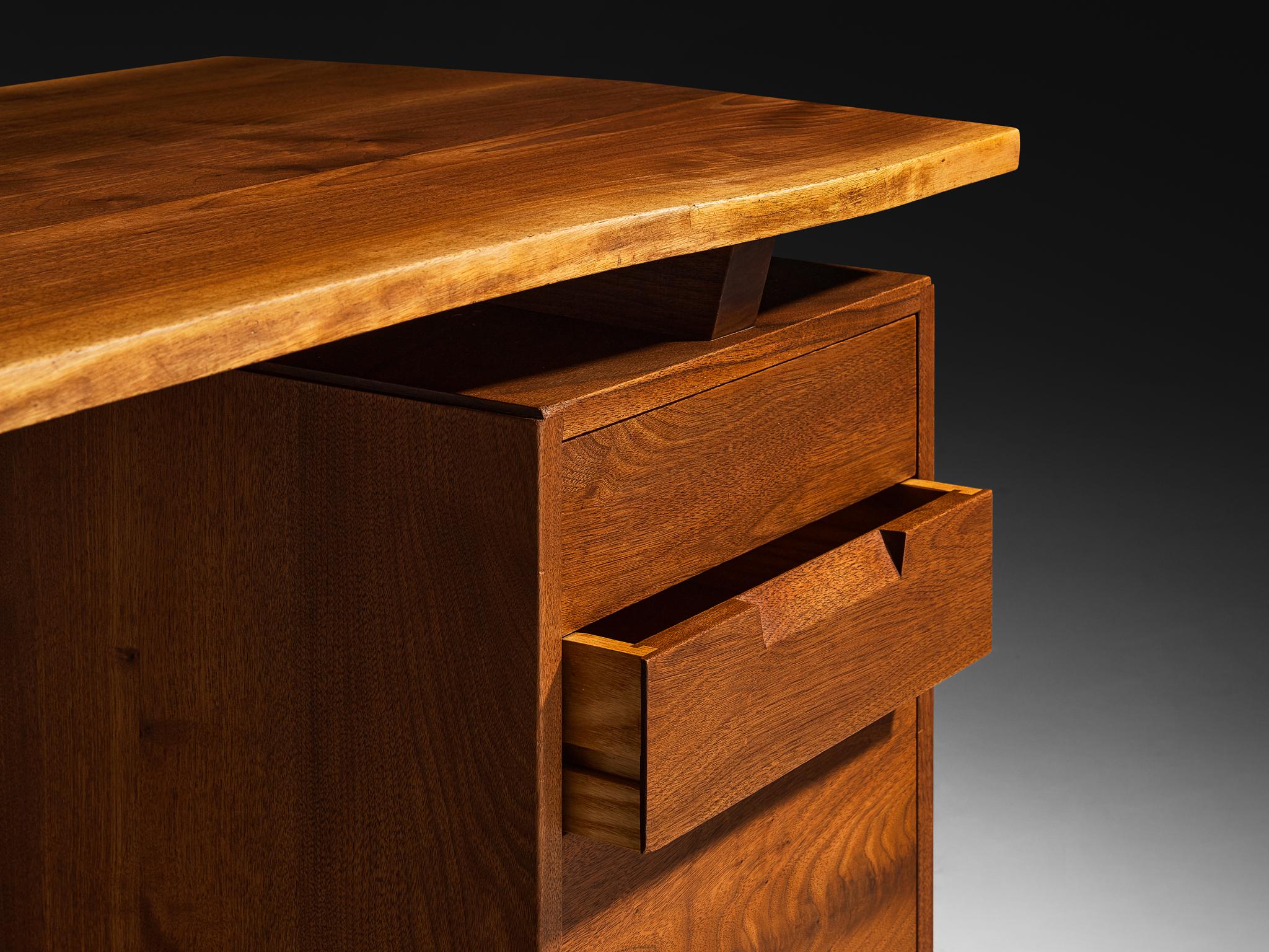 George Nakashima 'Conoid' Writing Desk in American Black Walnut