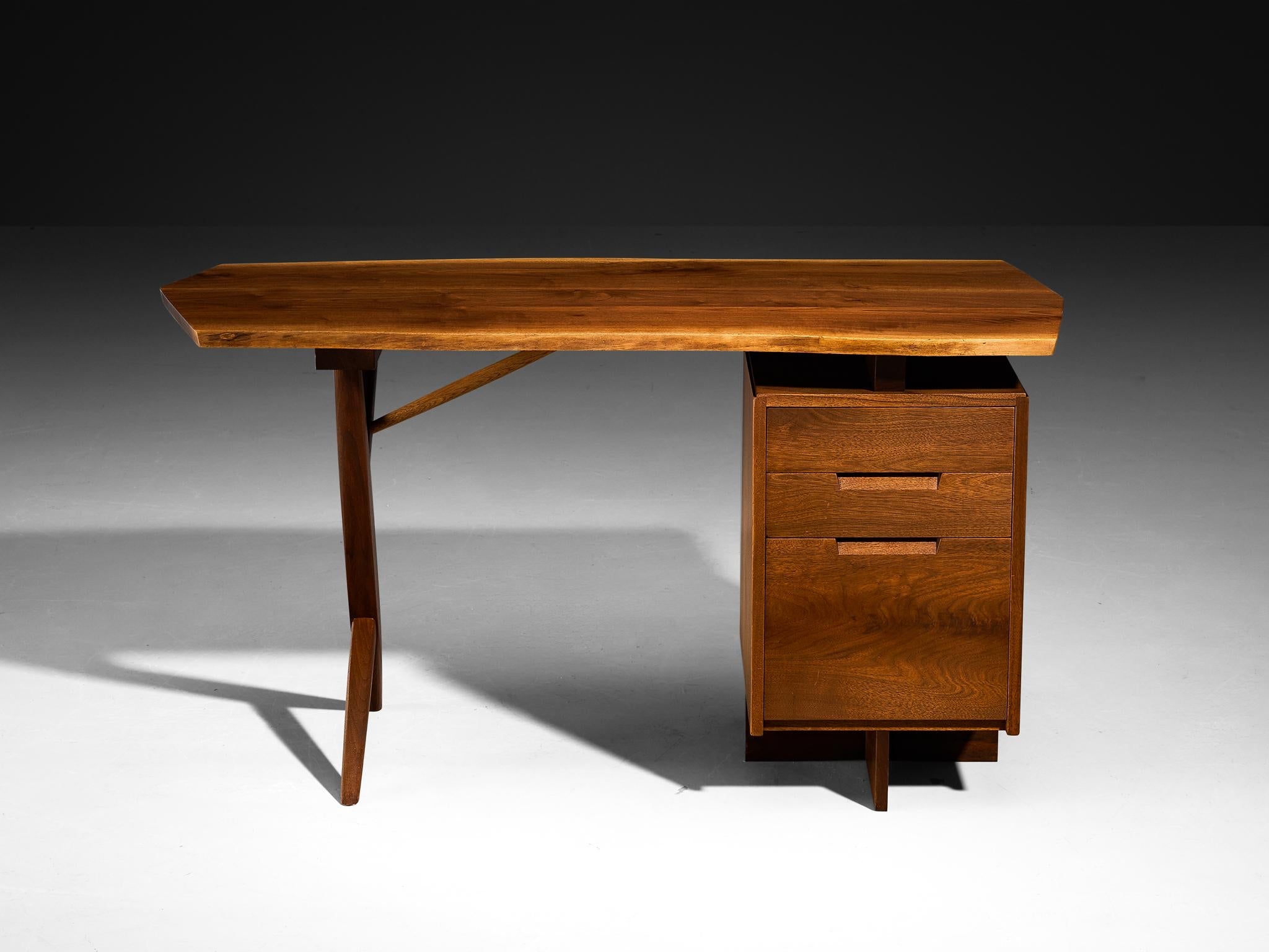 George Nakashima 'Conoid' Writing Desk in American Black Walnut