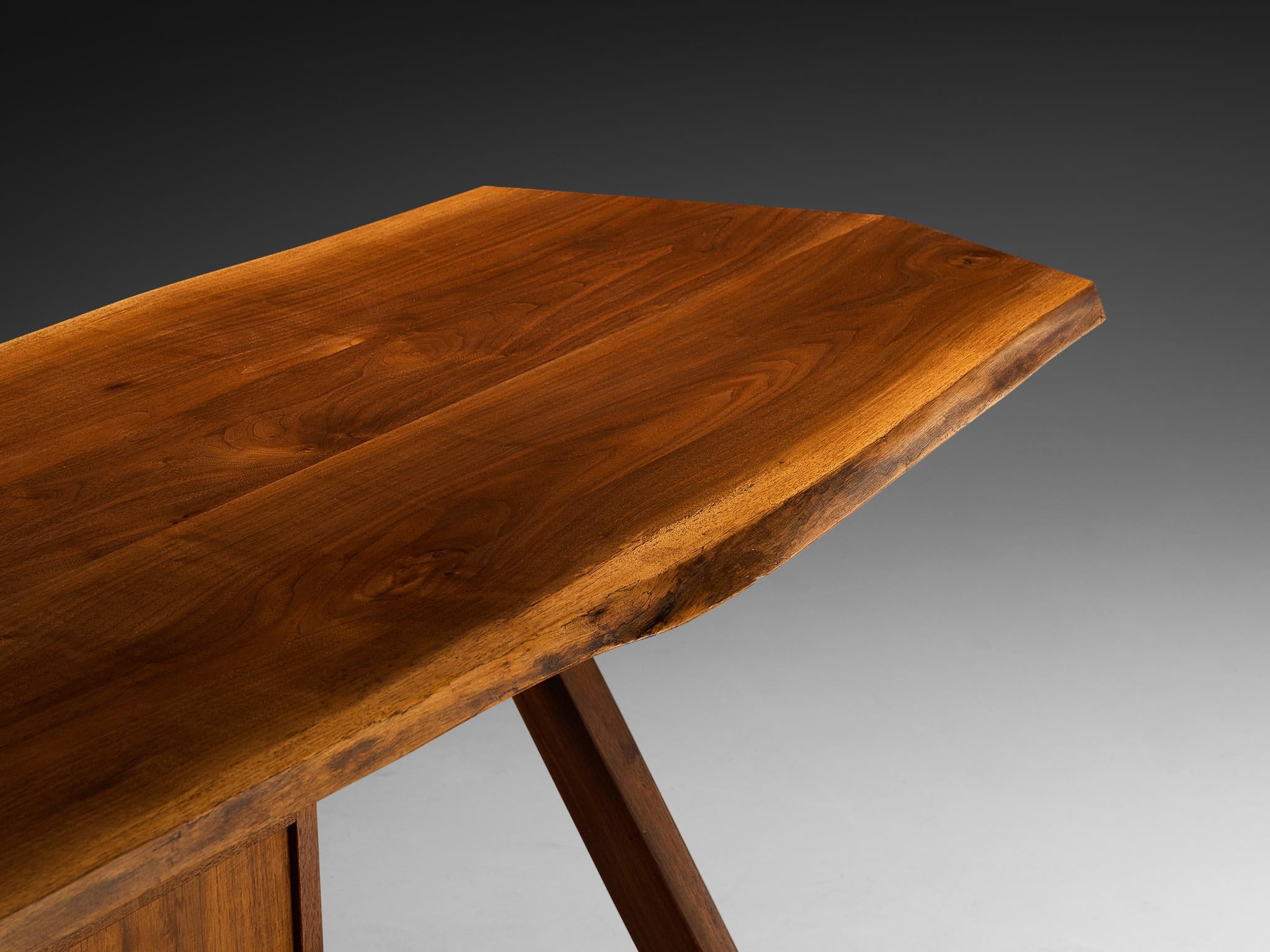 George Nakashima 'Conoid' Writing Desk in American Black Walnut