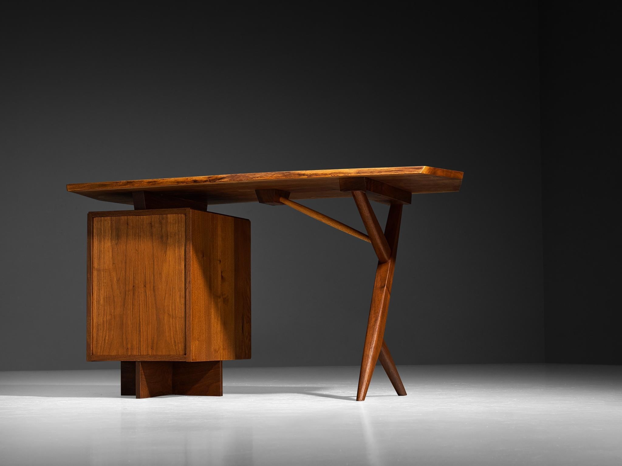 George Nakashima 'Conoid' Writing Desk in American Black Walnut