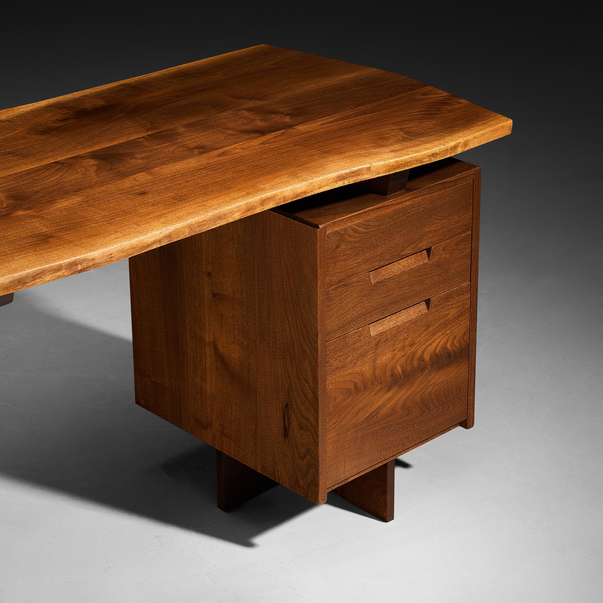 George Nakashima 'Conoid' Writing Desk in American Black Walnut