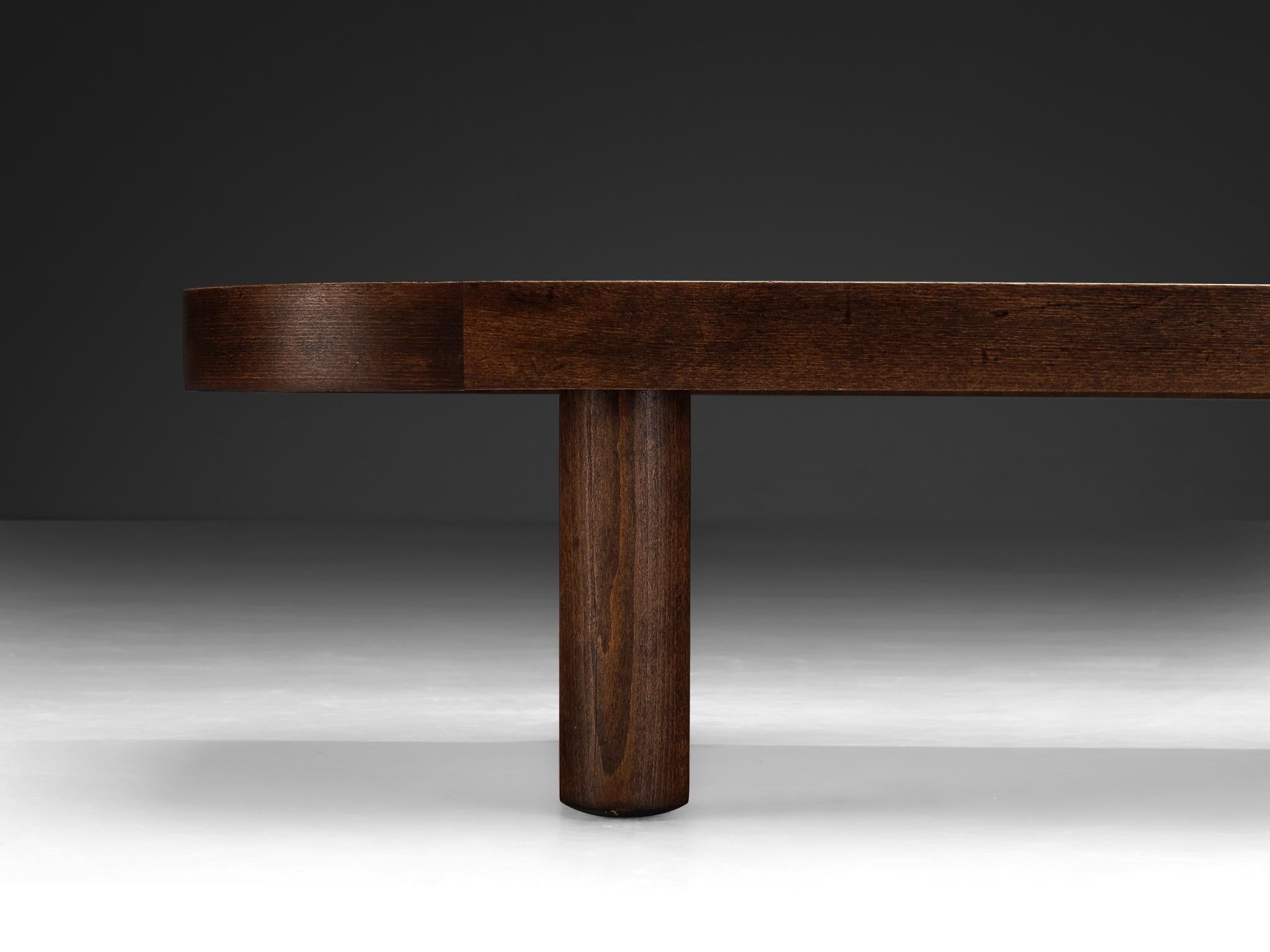 Roger Capron Large ‘Shogun’ Coffee Table in Ceramic and Wood