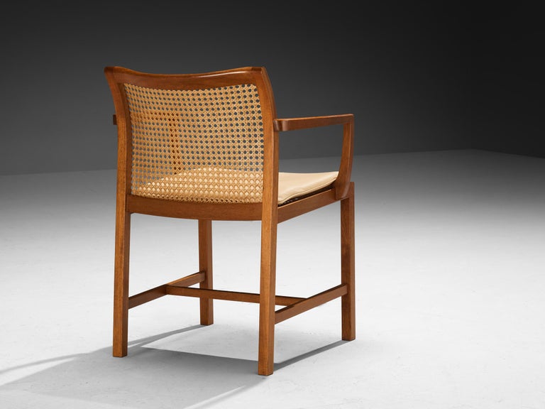 Ditte & Adrian Heath for Søren Horn Set of Ten Armchairs in Mahogany Cane