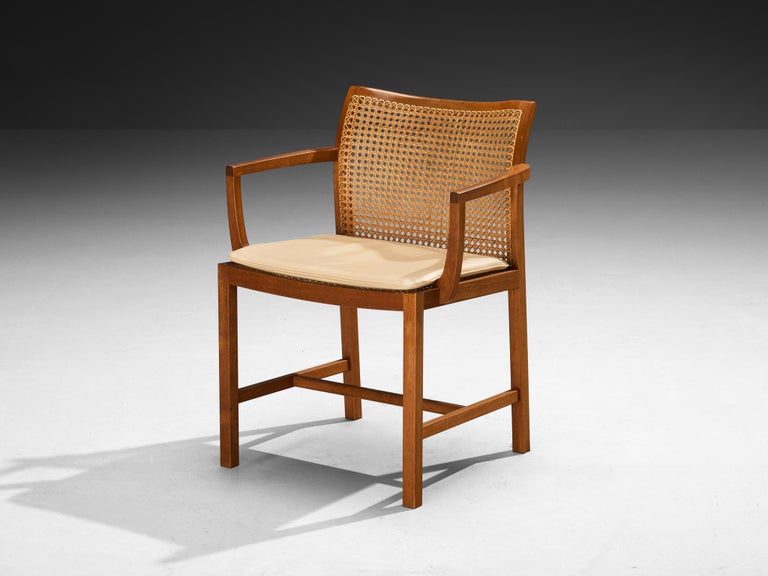 Ditte & Adrian Heath for Søren Horn Set of Ten Armchairs in Mahogany Cane