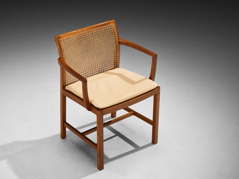 Ditte & Adrian Heath for Søren Horn Set of Ten Armchairs in Mahogany Cane