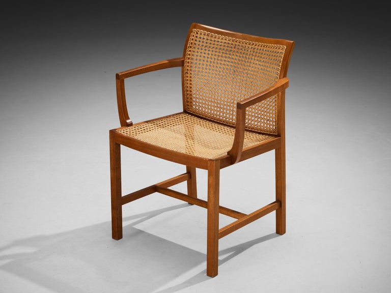 Ditte & Adrian Heath for Søren Horn Set of Ten Armchairs in Mahogany Cane