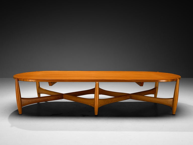 Rare Sergio Rodrigues for ISA Bergamo 'Sheriff' Coffee Table in Solid Pine