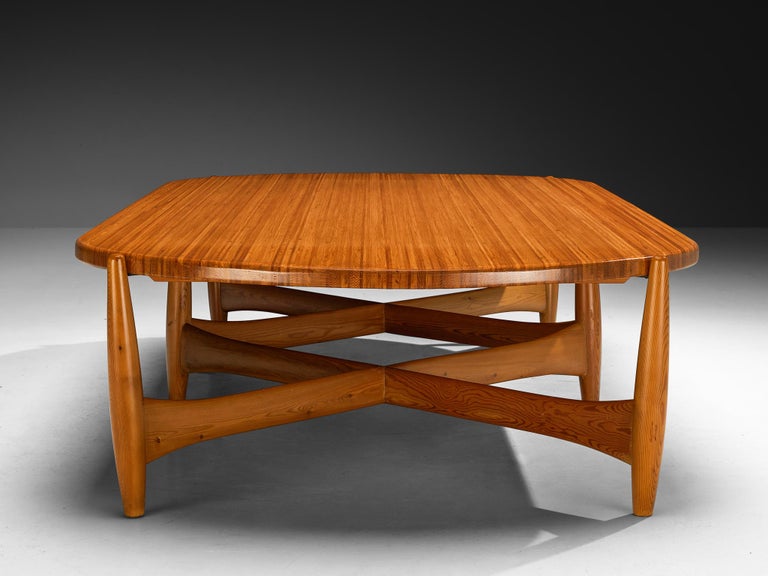 Rare Sergio Rodrigues for ISA Bergamo 'Sheriff' Coffee Table in Solid Pine