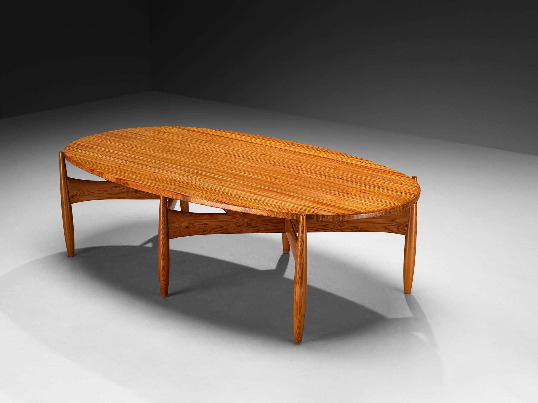 Rare Sergio Rodrigues for ISA Bergamo 'Sheriff' Dining Table in Solid Pine