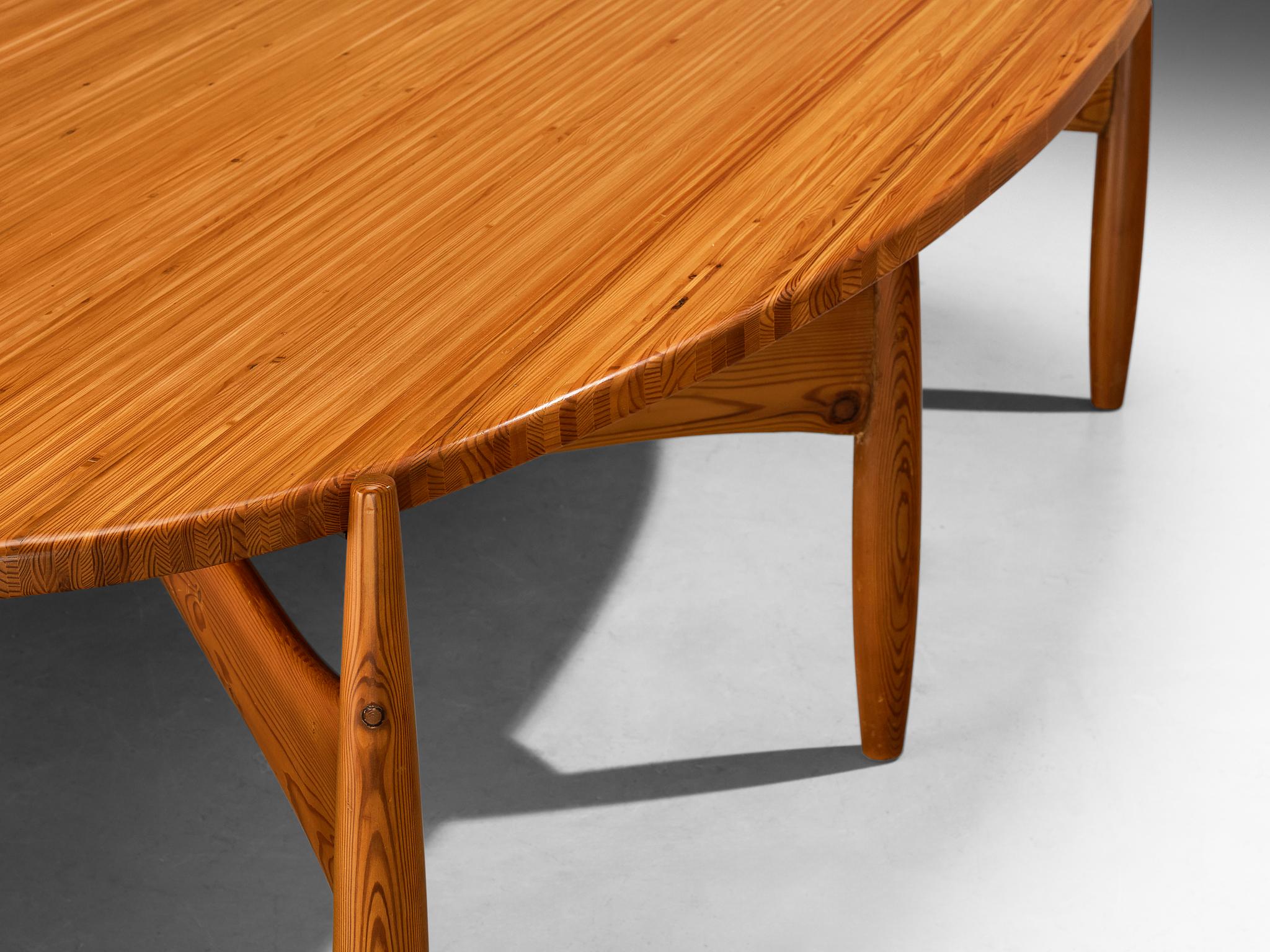 Rare Sergio Rodrigues for ISA Bergamo 'Sheriff' Dining Table in Solid Pine