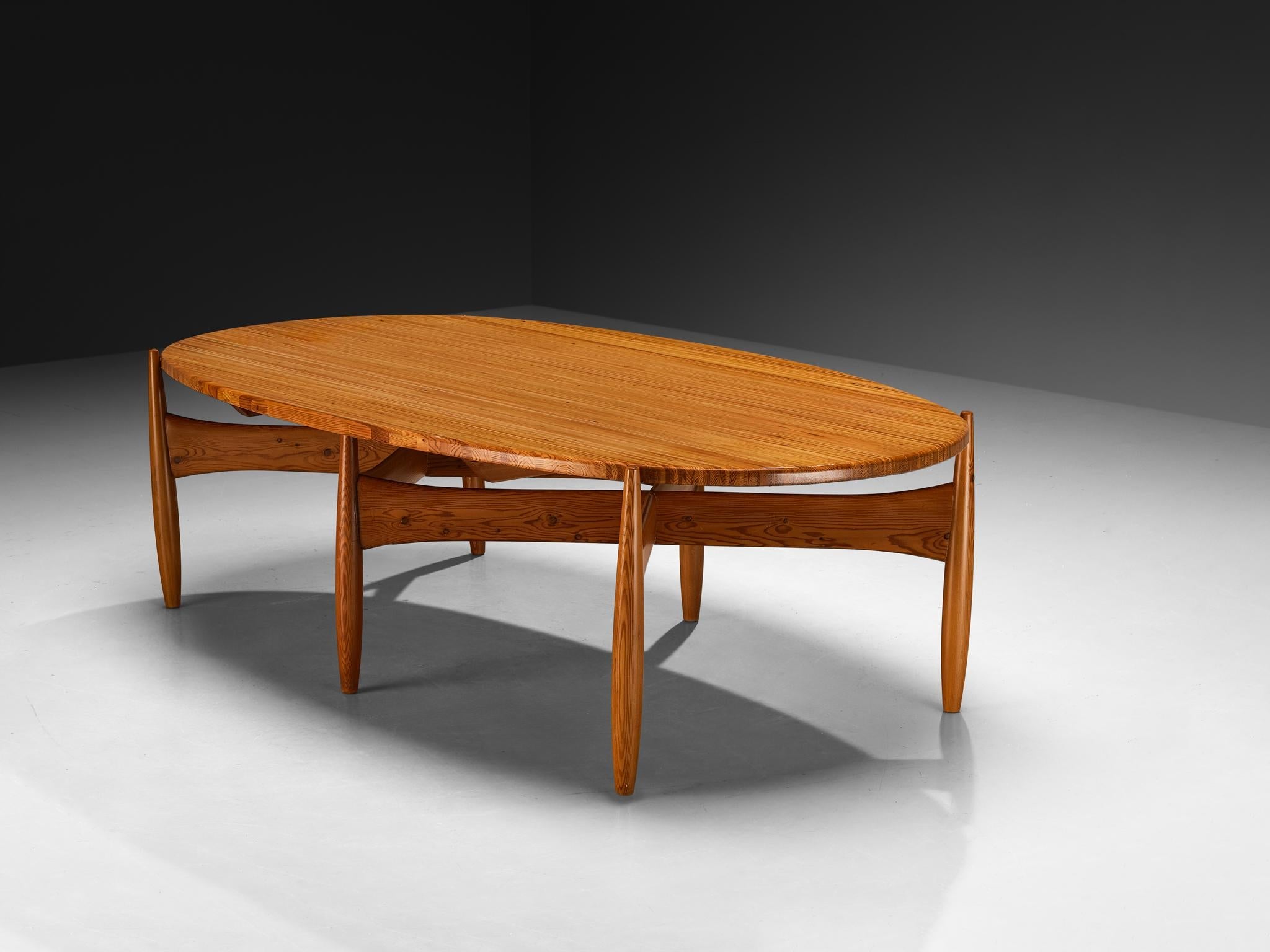 Rare Sergio Rodrigues for ISA Bergamo 'Sheriff' Dining Table in Solid Pine