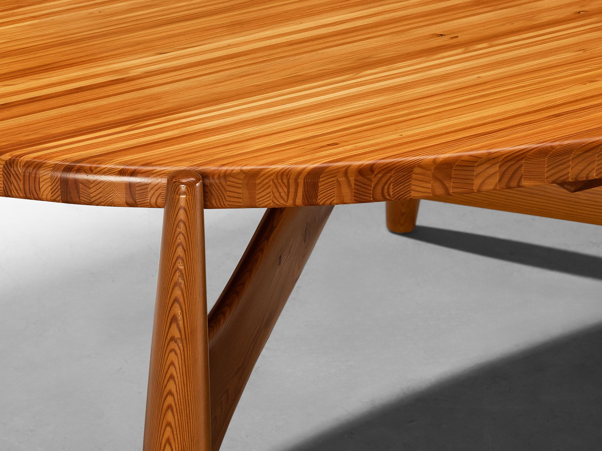 Rare Sergio Rodrigues for ISA Bergamo 'Sheriff' Dining Table in Solid Pine