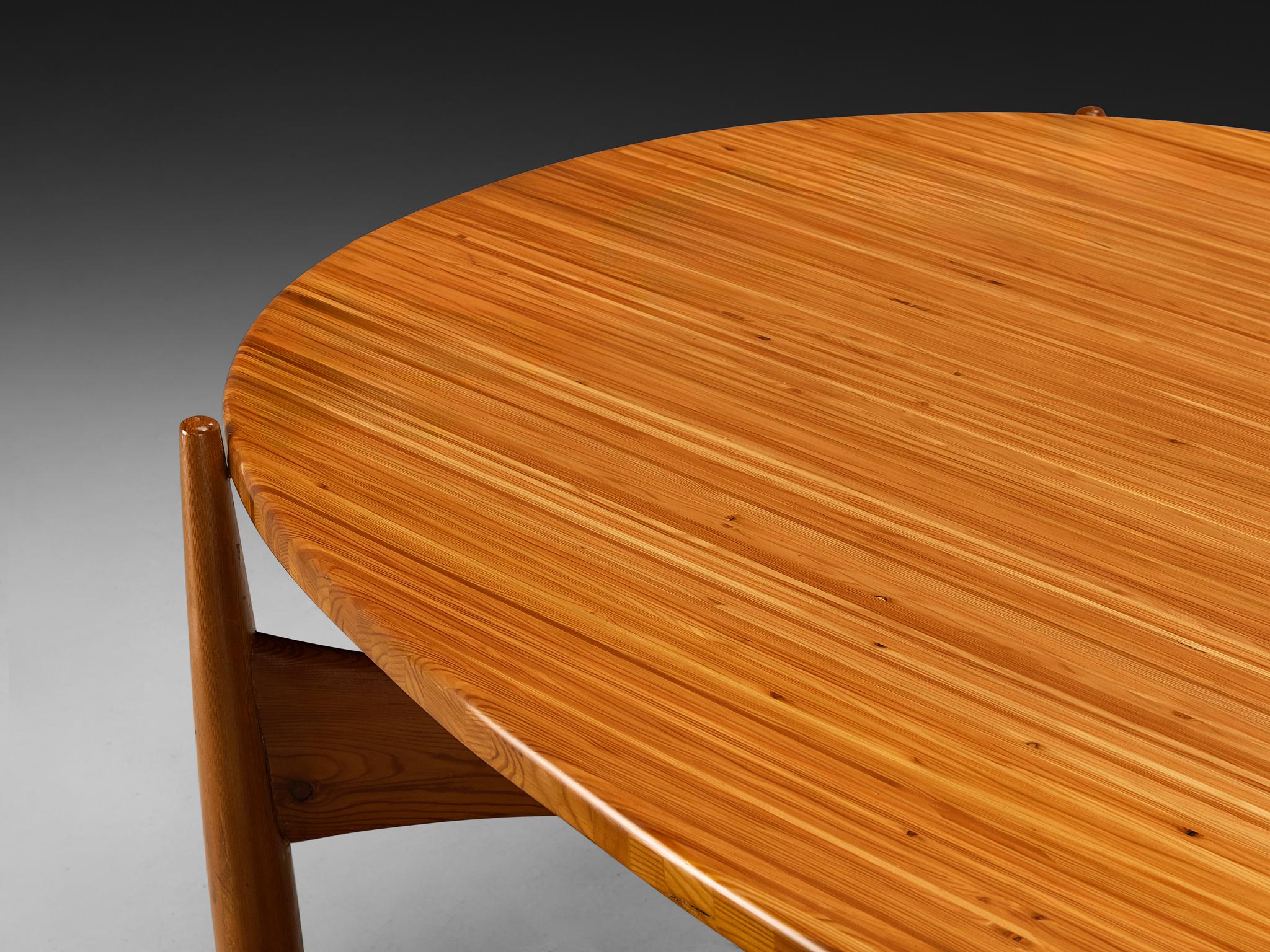 Rare Sergio Rodrigues for ISA Bergamo 'Sheriff' Dining Table in Solid Pine