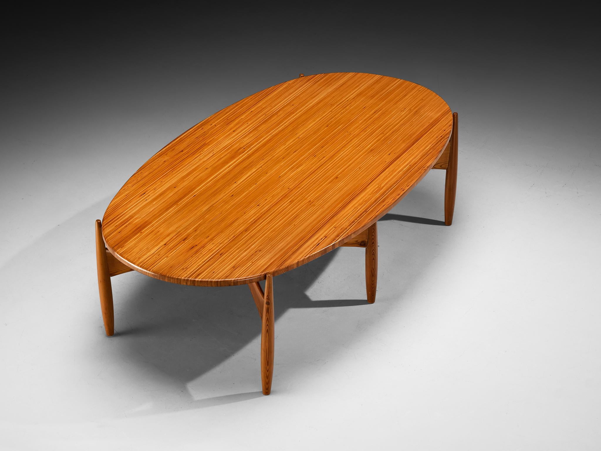 Rare Sergio Rodrigues for ISA Bergamo 'Sheriff' Dining Table in Solid Pine