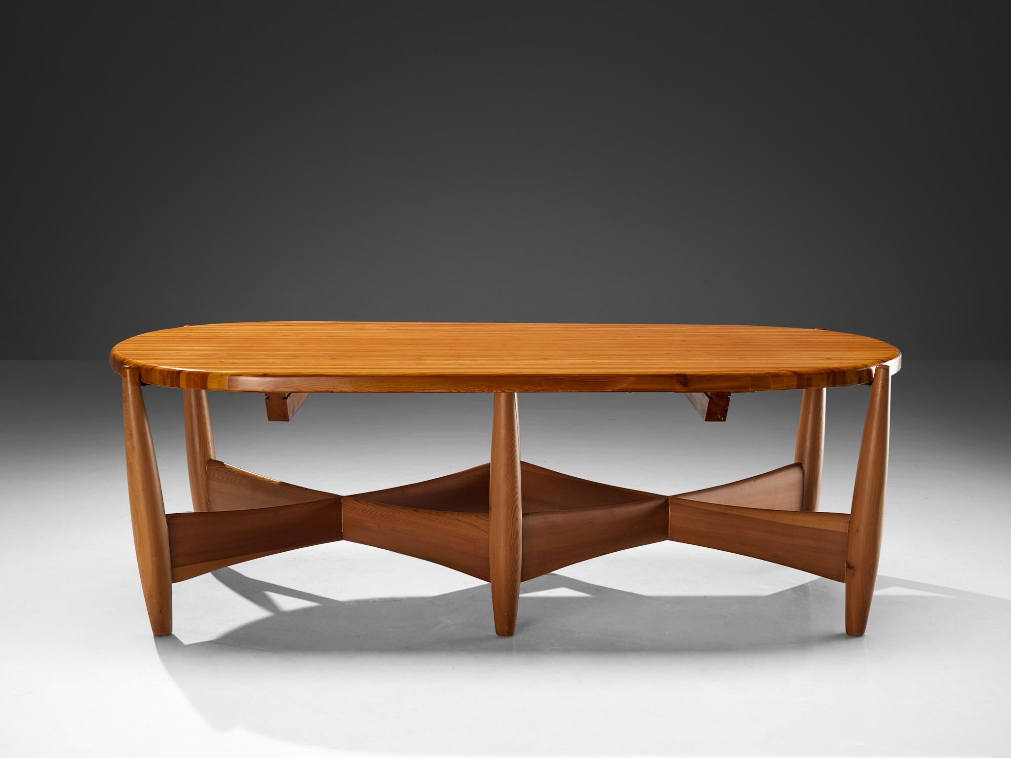 Rare Sergio Rodrigues for ISA Bergamo 'Sheriff' Coffee Table in Solid Pine