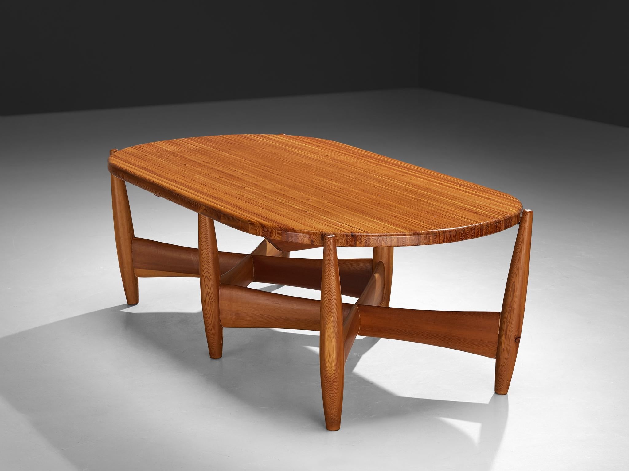 Rare Sergio Rodrigues for ISA Bergamo 'Sheriff' Coffee Table in Solid Pine