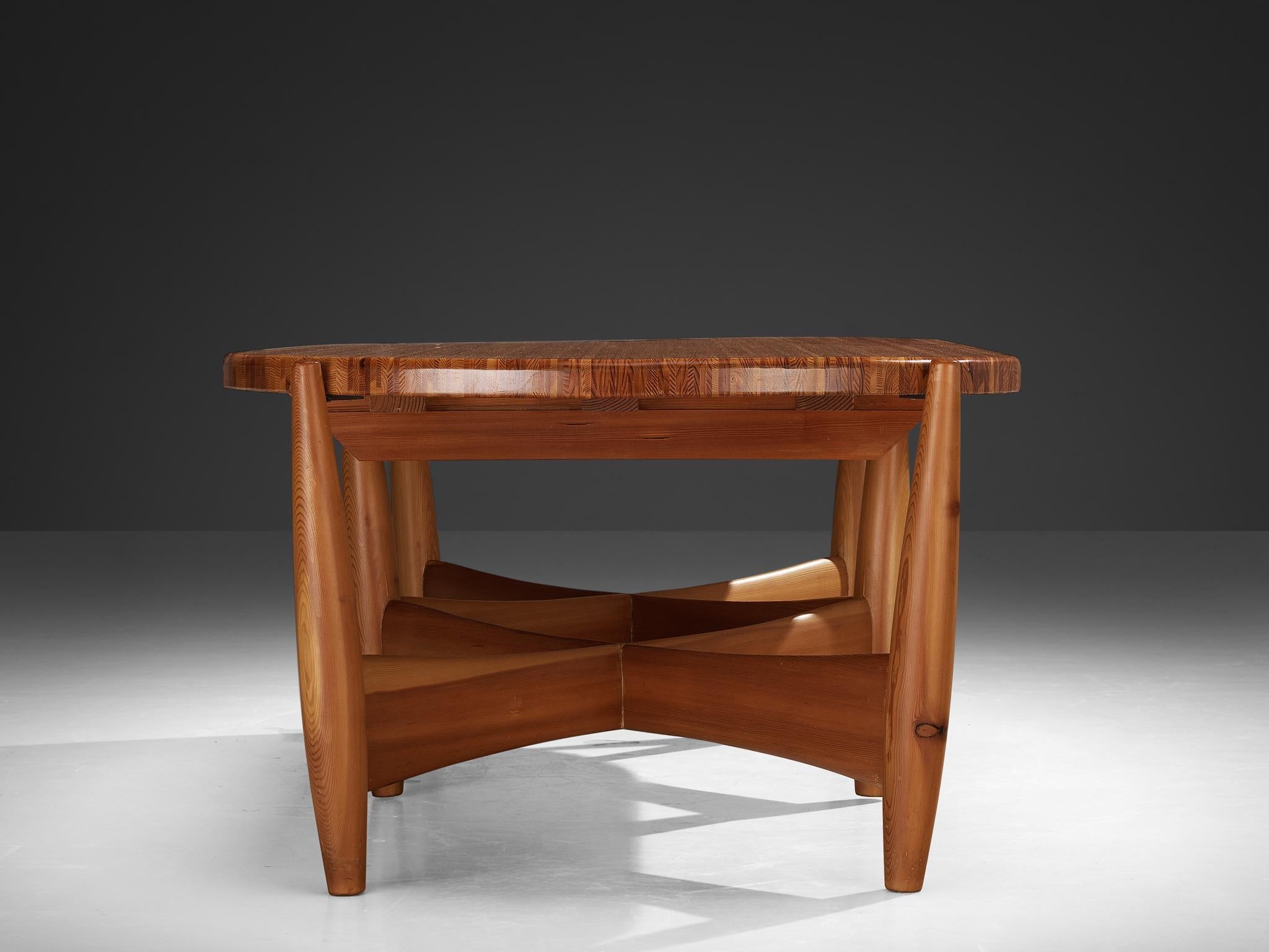 Rare Sergio Rodrigues for ISA Bergamo 'Sheriff' Coffee Table in Solid Pine