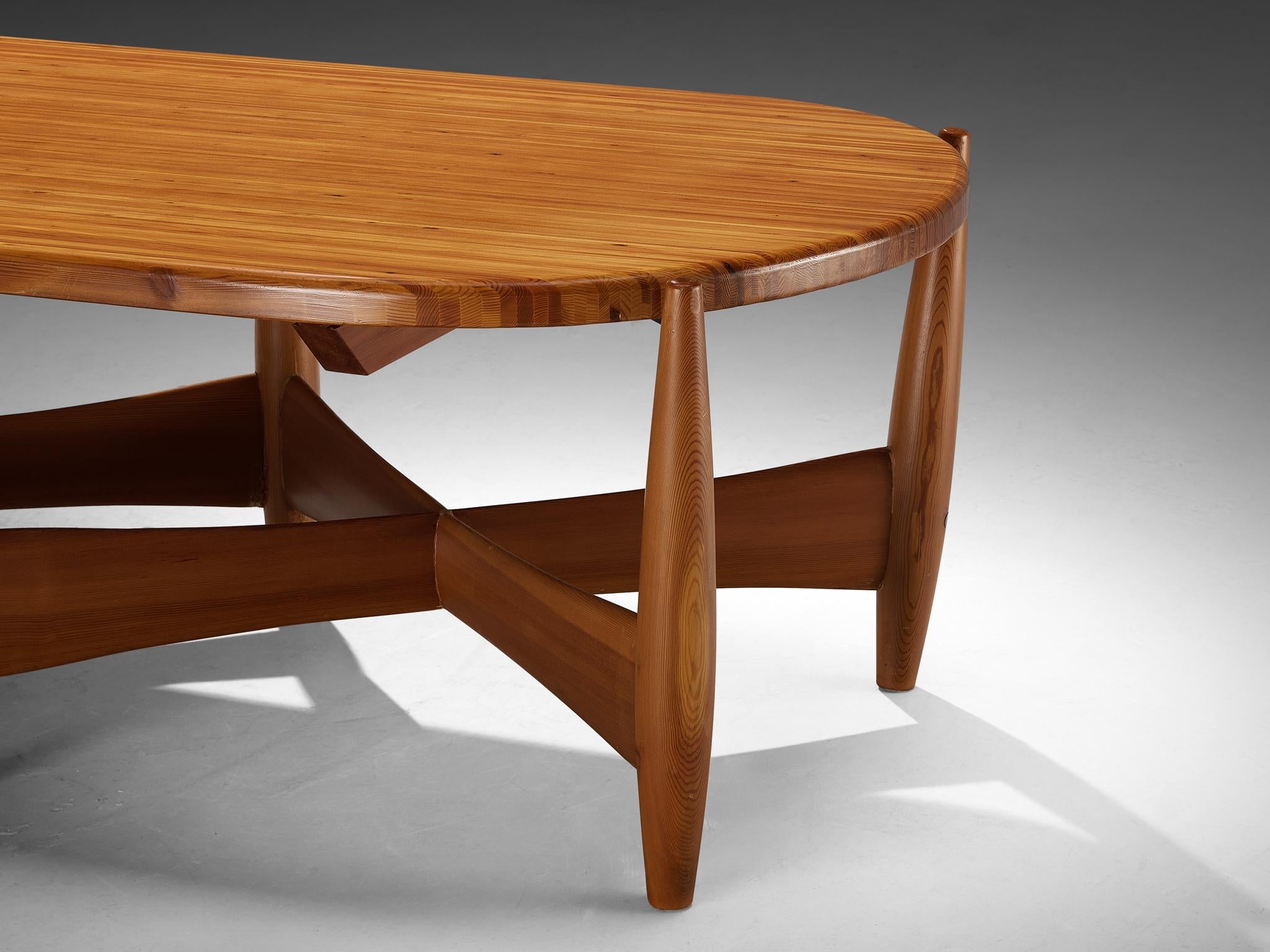 Rare Sergio Rodrigues for ISA Bergamo 'Sheriff' Coffee Table in Solid Pine