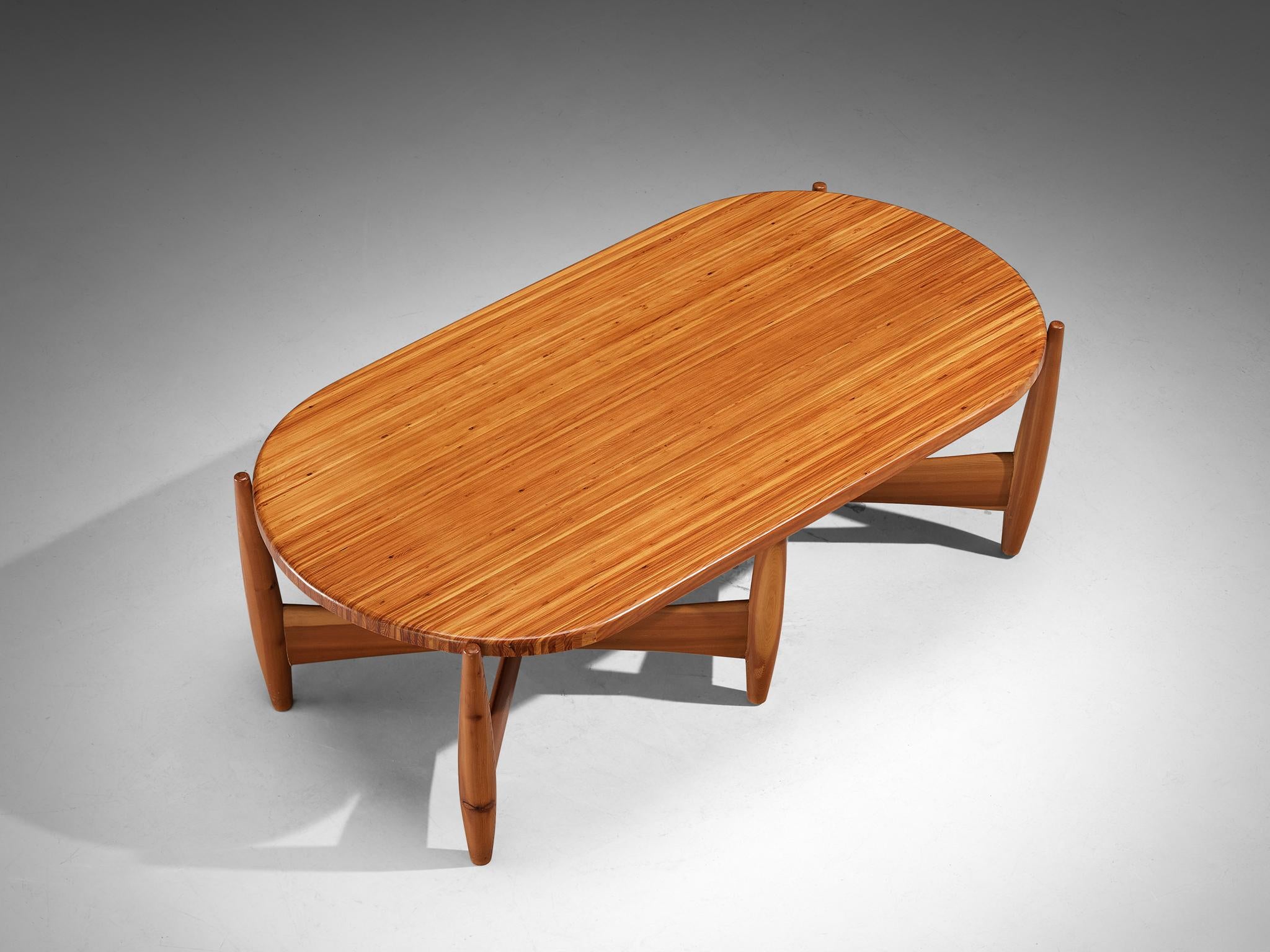 Rare Sergio Rodrigues for ISA Bergamo 'Sheriff' Coffee Table in Solid Pine