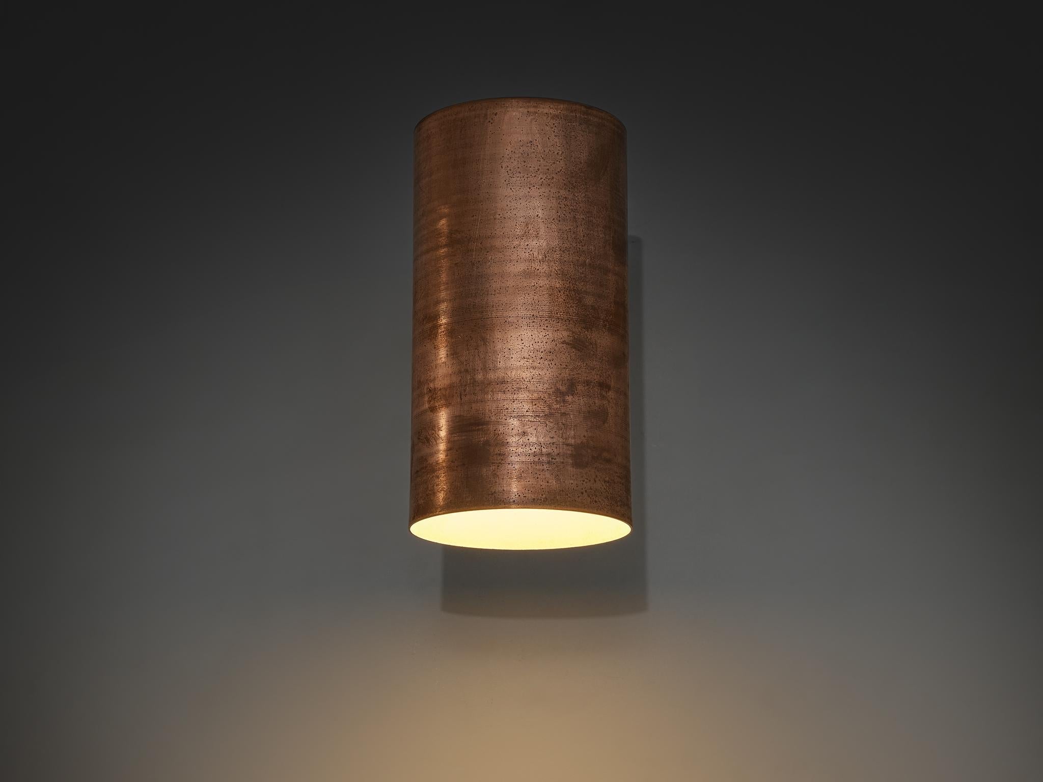 Hans-Agne Jakobsson ‘Rulle’ Wall Light in Patinated Copper