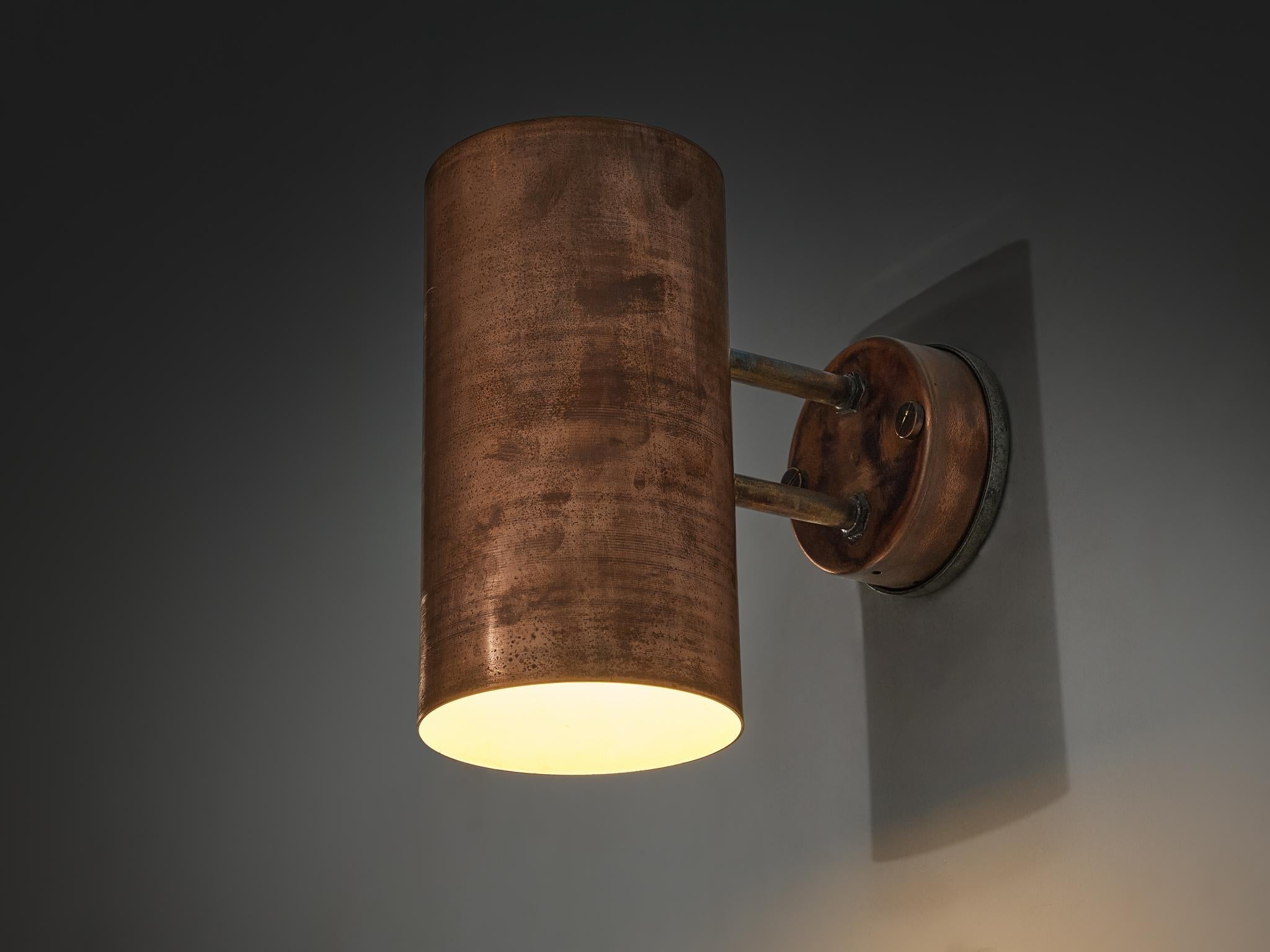 Hans-Agne Jakobsson ‘Rulle’ Wall Light in Patinated Copper