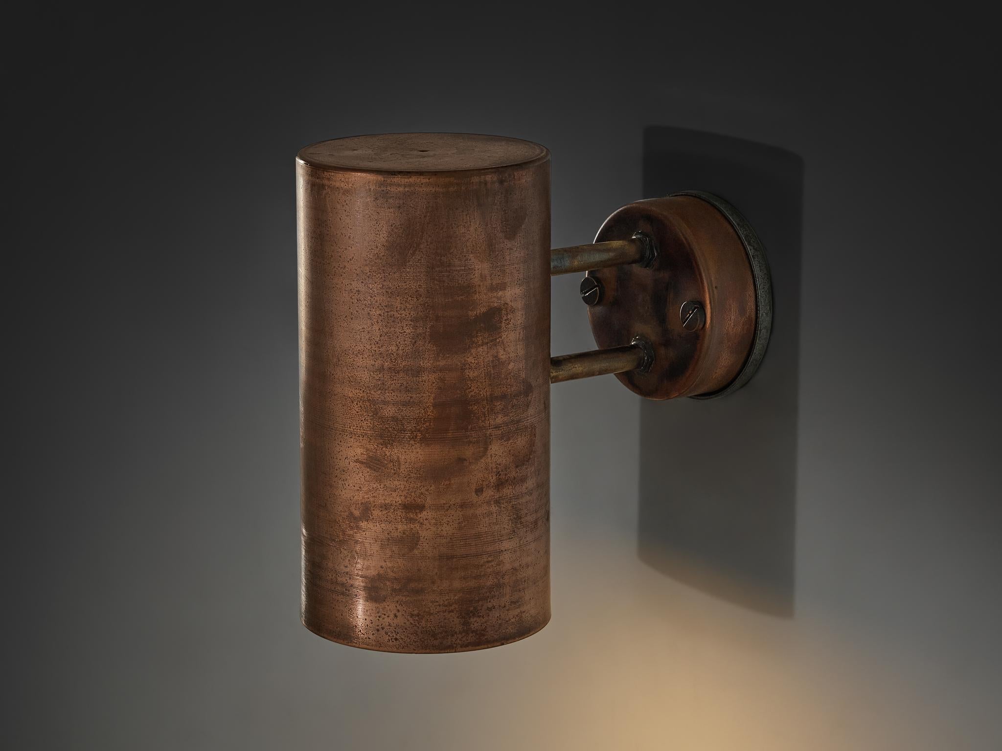 Hans-Agne Jakobsson ‘Rulle’ Wall Light in Patinated Copper