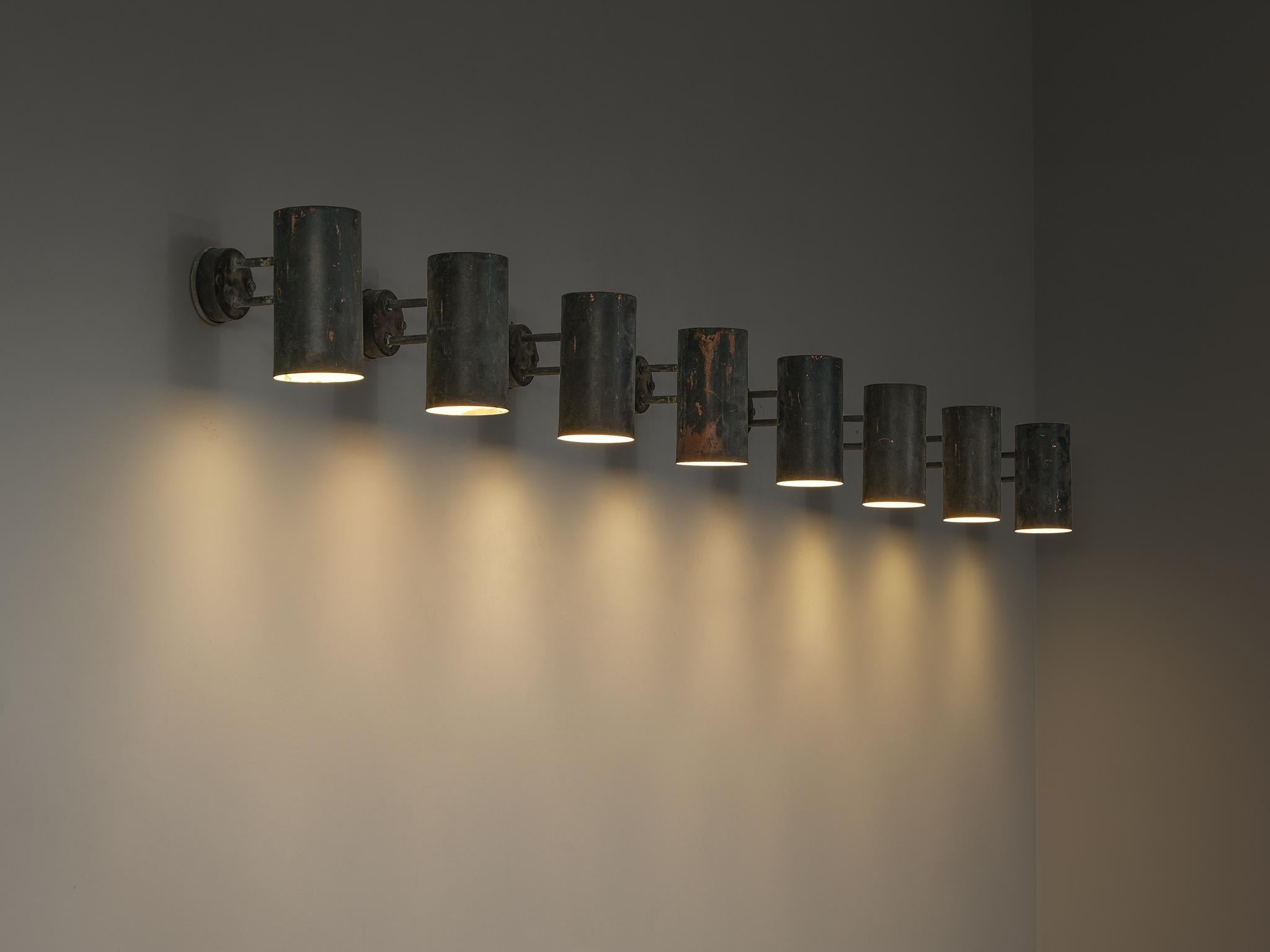 Hans-Agne Jakobsson ‘Rulle’ Wall Lights in Patinated Copper