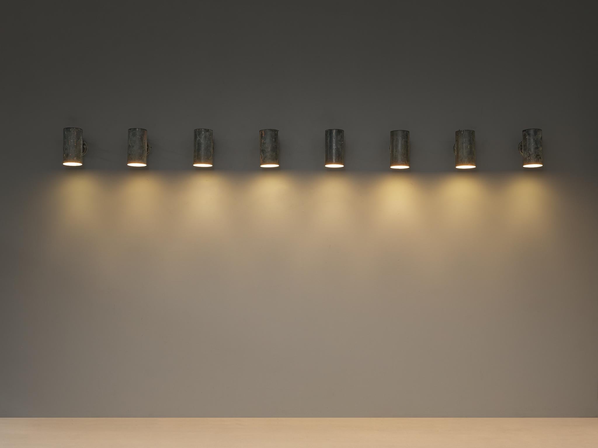 Hans-Agne Jakobsson ‘Rulle’ Wall Lights in Patinated Copper