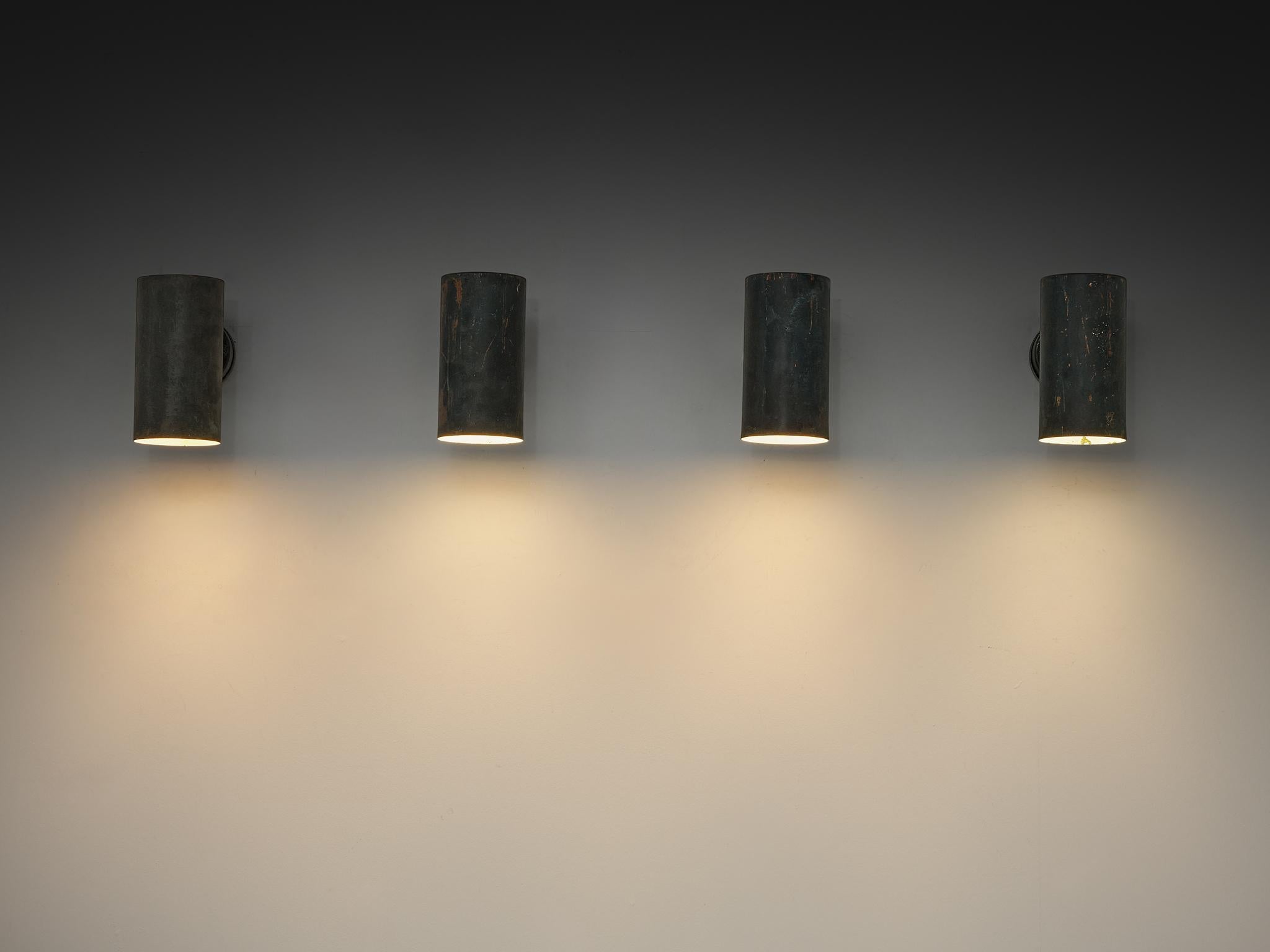 Hans-Agne Jakobsson ‘Rulle’ Wall Lights in Patinated Copper