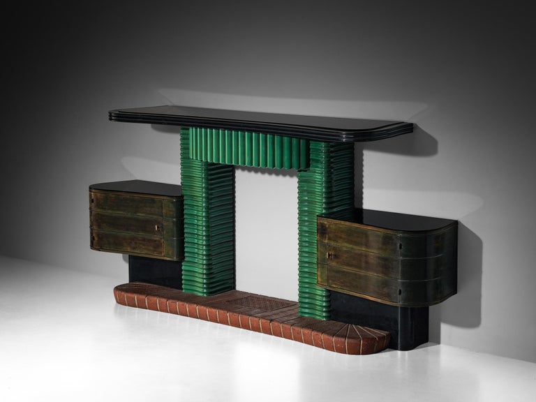 Ernesto Valabrega for Studio Vittorio Valabrega Decorative Fire Mantel