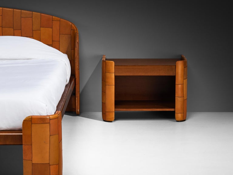 Tito Agnoli for Caleido/Poltrona Frau Bedroom Set in Patchwork Leather