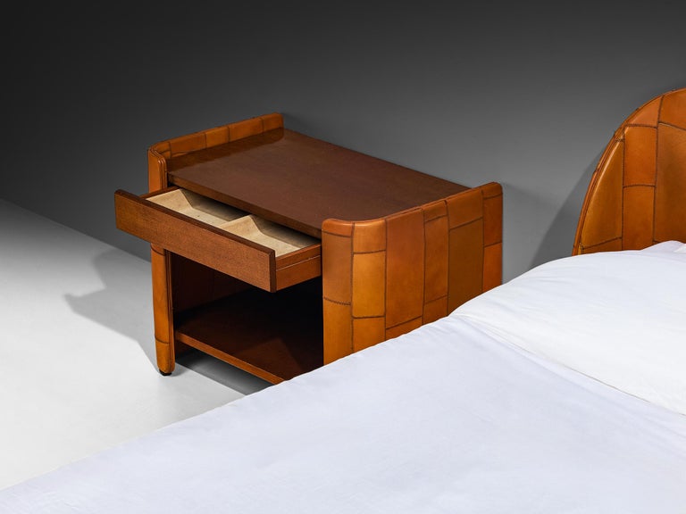 Tito Agnoli for Caleido/Poltrona Frau Bedroom Set in Patchwork Leather