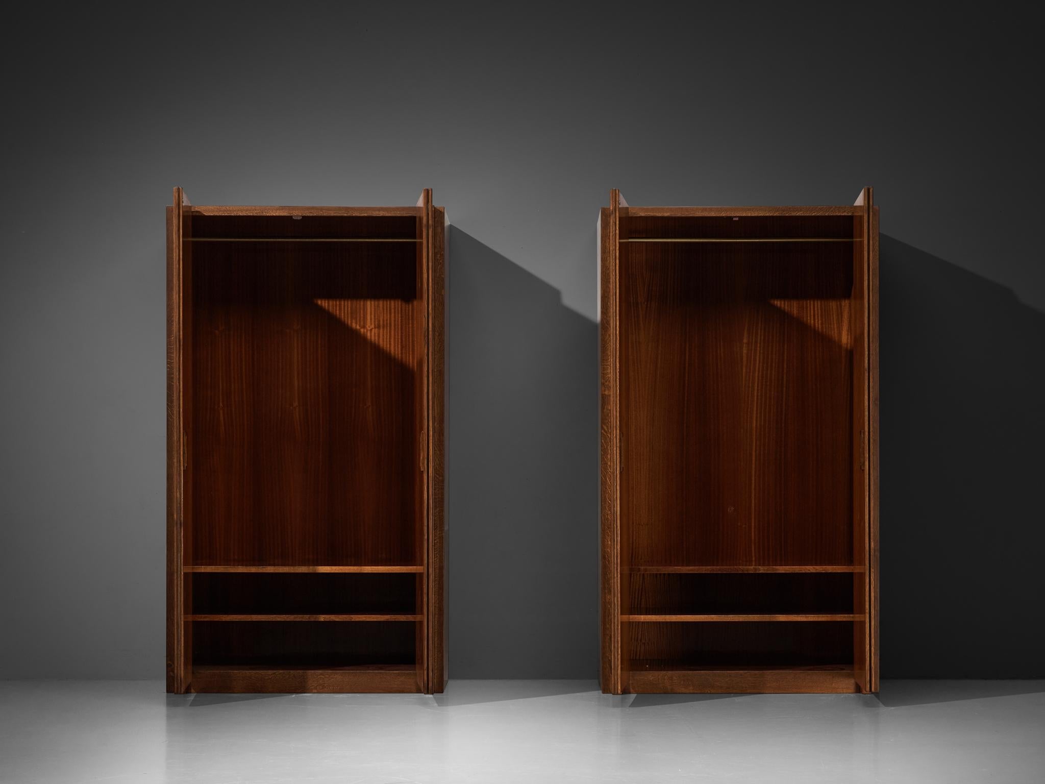 Giuseppe Rivadossi for Officina Rivadossi Wardrobes or Higboards in Oak