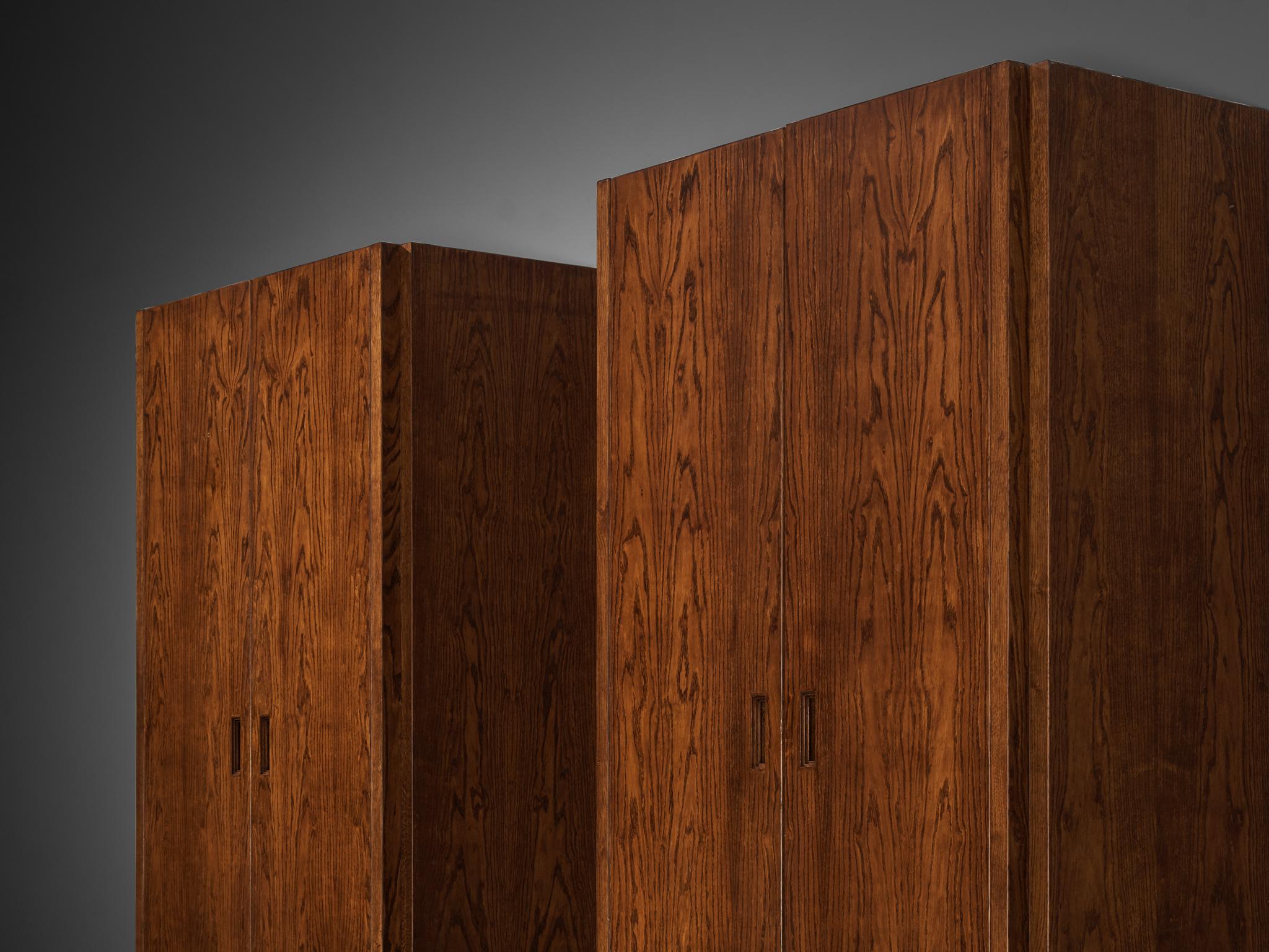 Giuseppe Rivadossi for Officina Rivadossi Wardrobes or Higboards in Oak