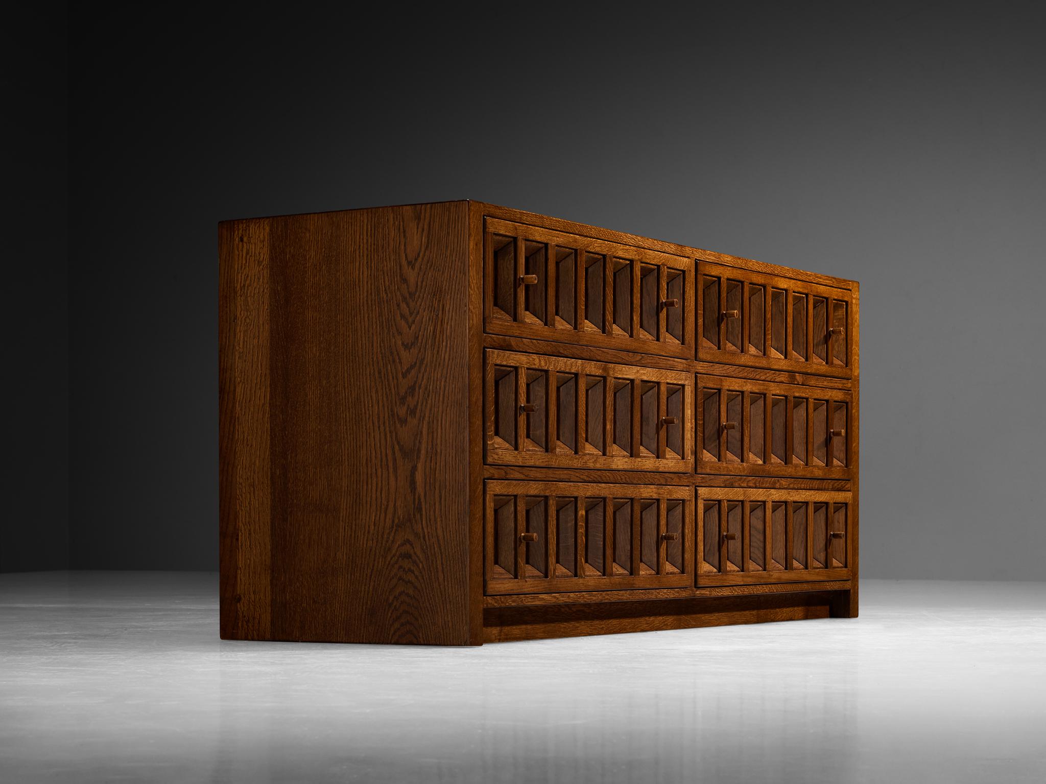 Giuseppe Rivadossi for Officina Rivadossi Chest of Drawers in Oak