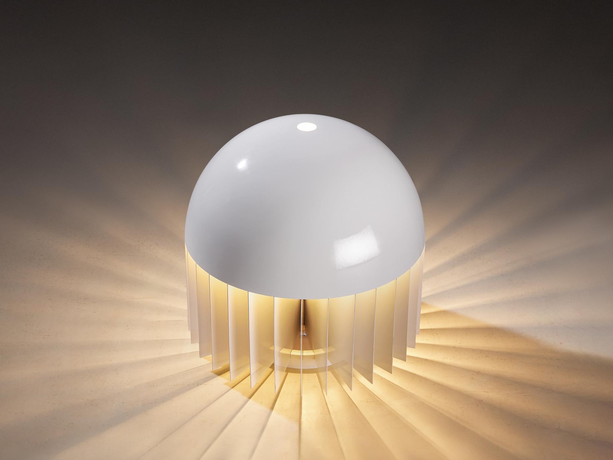 Giancarlo Mattioli for Sirrah 'MT' Floor or Table Lamp in White Aluminum